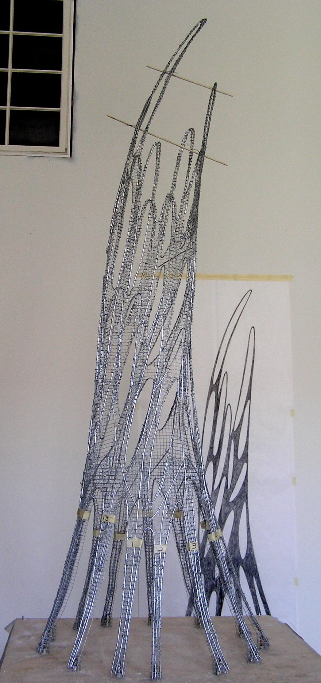  Armature and scaled up sketch for Inside Out. 