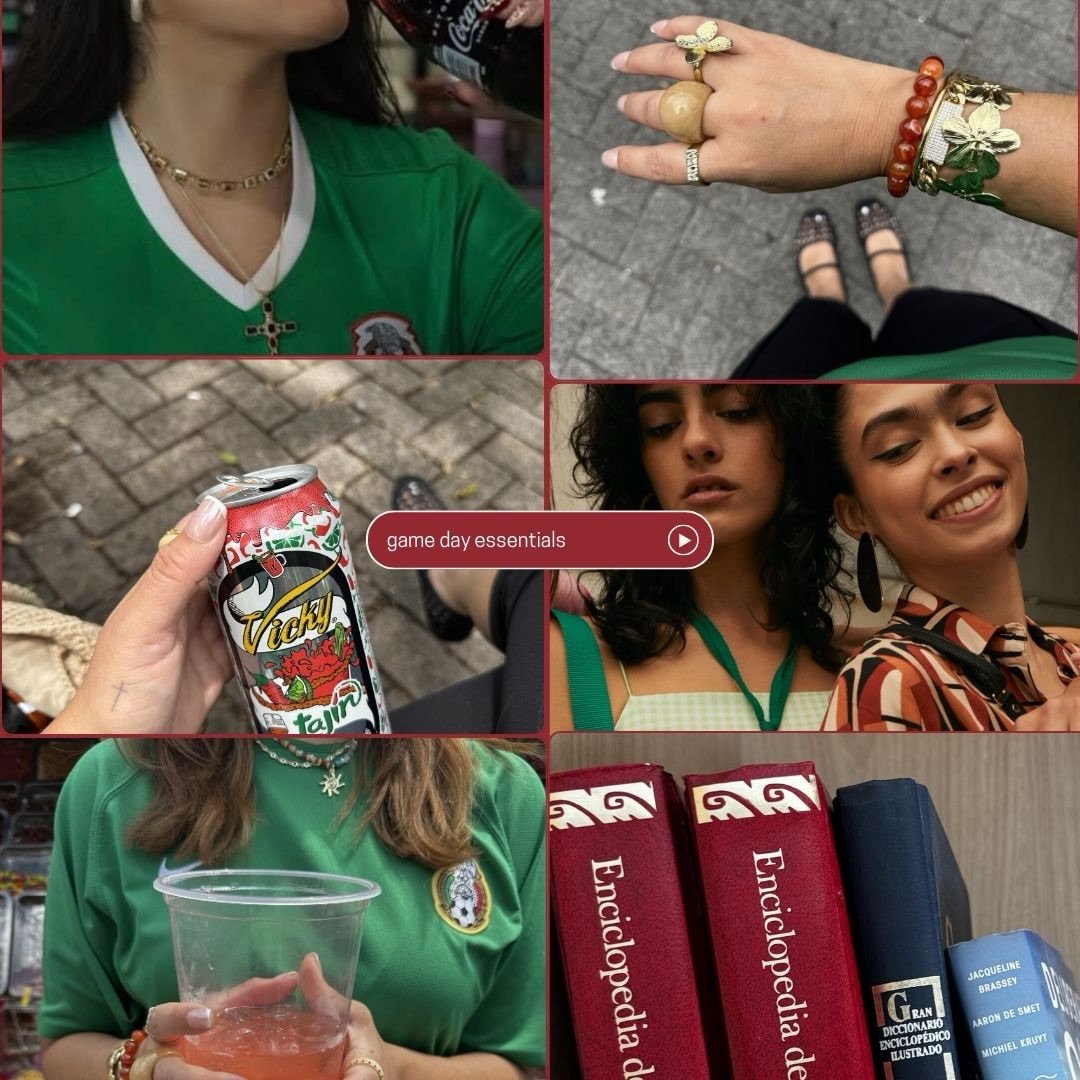 game day essentials 🇲🇽⚽️❤️&zwj;🔥✨

May the best team win today, if Mexico wins all orders placed for tomorrow&rsquo;s summer drop will come with a #freegift! ⚽️🤞🏽🥅 

Letssssssssss gooo! Vamosssssss Mexico! ❤️&zwj;🔥

Muse-ies Drop your Flag bel