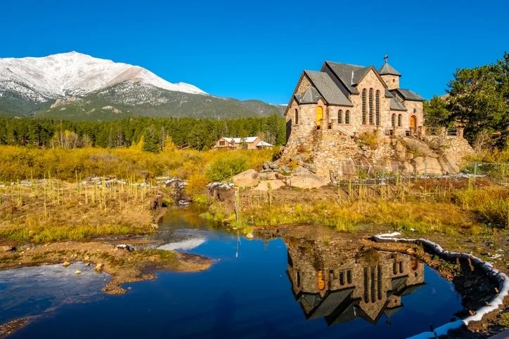 Happy 150th anniversary of your statehood Colorado! Your natural beauty and the integrated built environment is something we will always celebrate 🤍

ST. CATHERINE OF SIENA CHAPEL AT CAMP ST. MALO: Camp St. Malo, near Estes Park, was founded in 1916