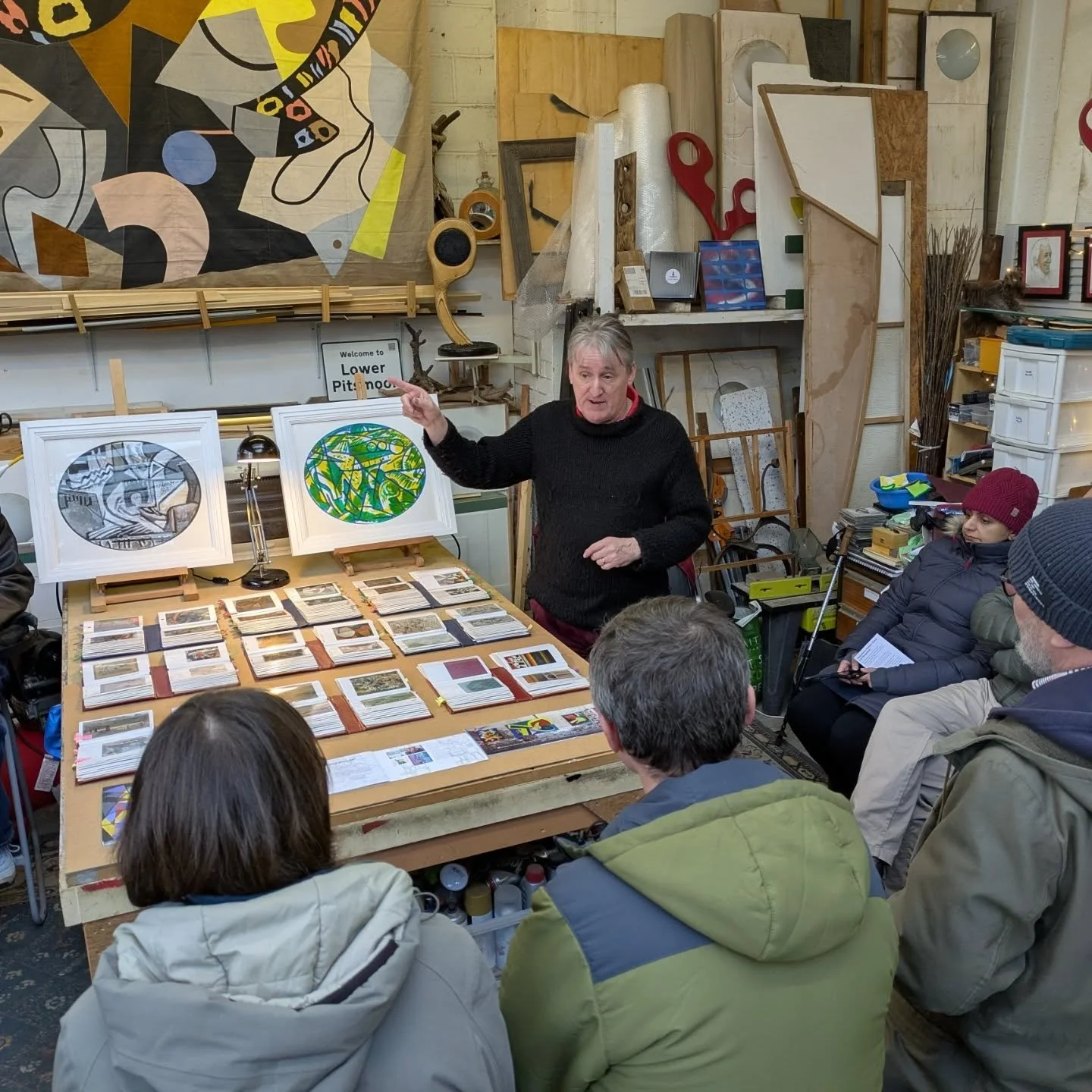 A full house for today's art and studios tour of Kelham Island and Neepsend. A chance to discover just a fraction of the street and public art around the area and a glimpse at the studios of local artists. Ably led by Simon Wigglesworth-Baker, a scul