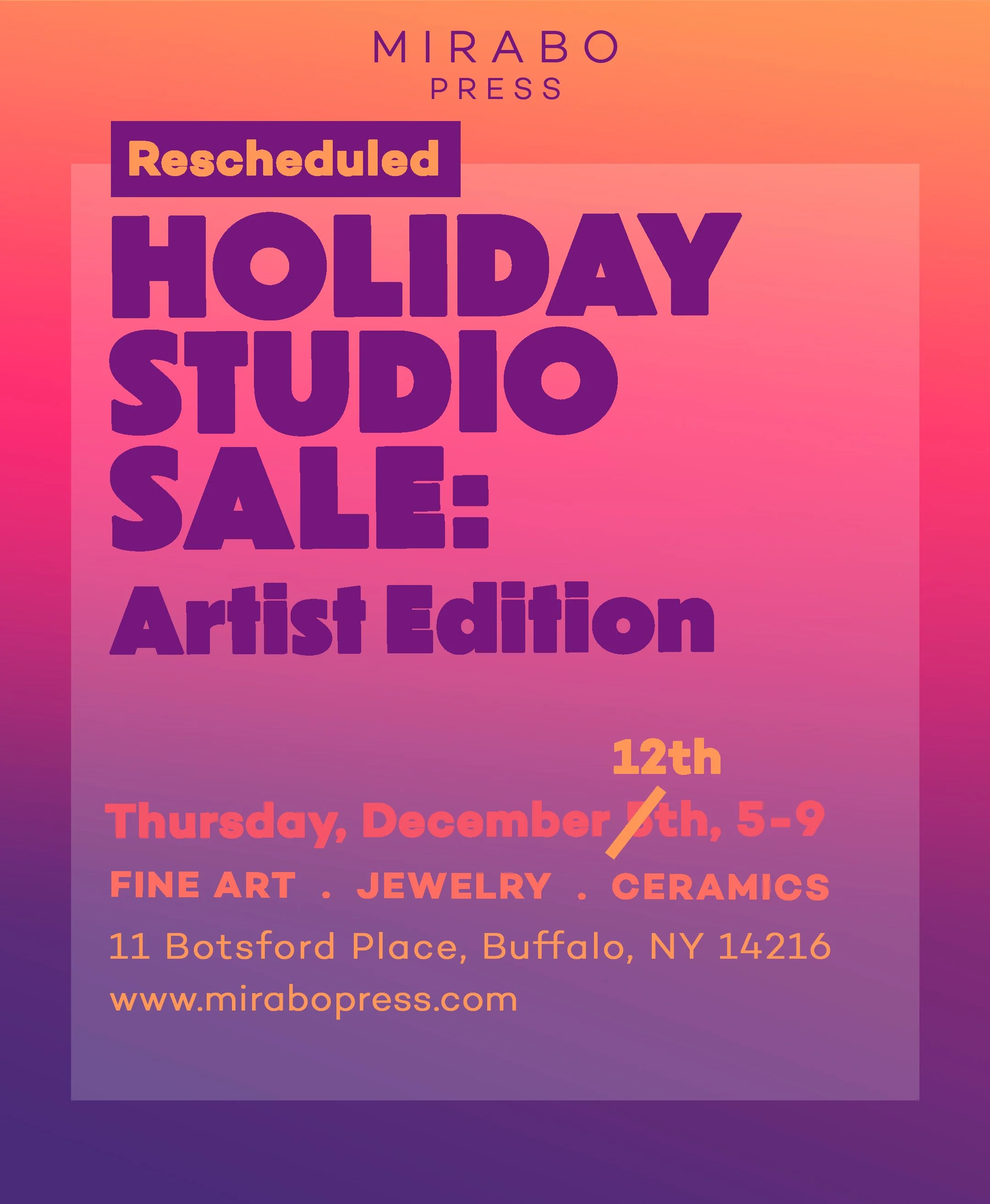 Mirabo Press Holiday Sal