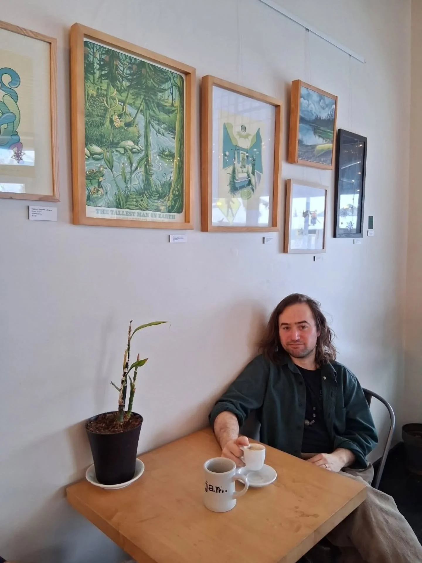 Something to look at while you take your sips and enjoy a treat ☕️♨️
Select work hanging out @jam_parkside
