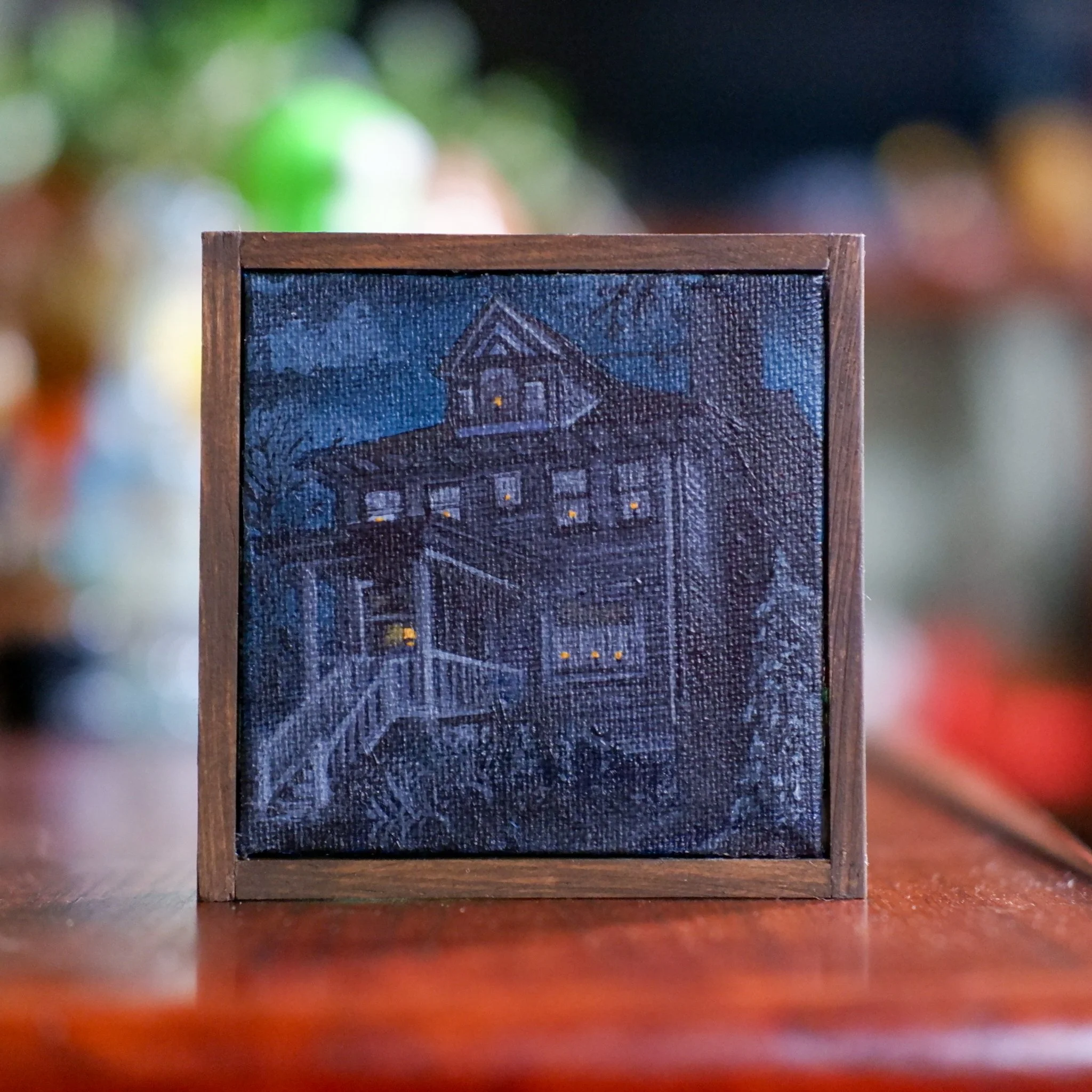 night house - mini painting