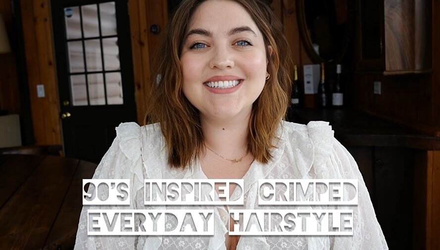 90’s Inspired Crimped Everyday Hairstyle