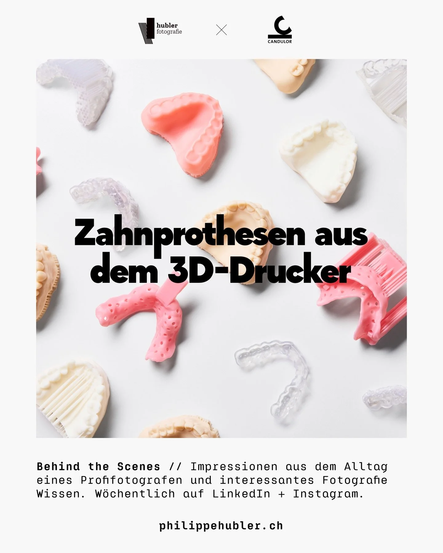 ◼︎◼︎◼︎ BEHIND THE SCENES ◼︎◼︎◼︎

▶︎ Seit 10 Jahren darf ich f&uuml;r @candulor fotografieren.
Prothetik: Ein Thema, das ich lange nicht wahrgenommen habe.
Bis ich gemerkt habe, wie viel Pr&auml;zision und &Auml;sthetik darin steckt.
Dann wird es pl&o