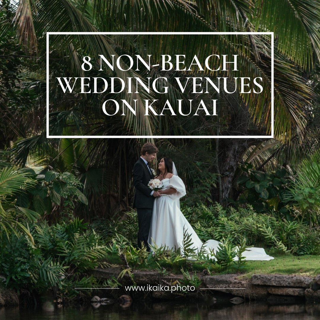From lush gardens 🌺 to historic plantations, these unique locations offer memorable alternatives to a classic beachfront ceremony on the Garden Isle.

Discover all 8 stunning non-beach Kauai wedding venues on the blog!

#weddingphotography #weddingp