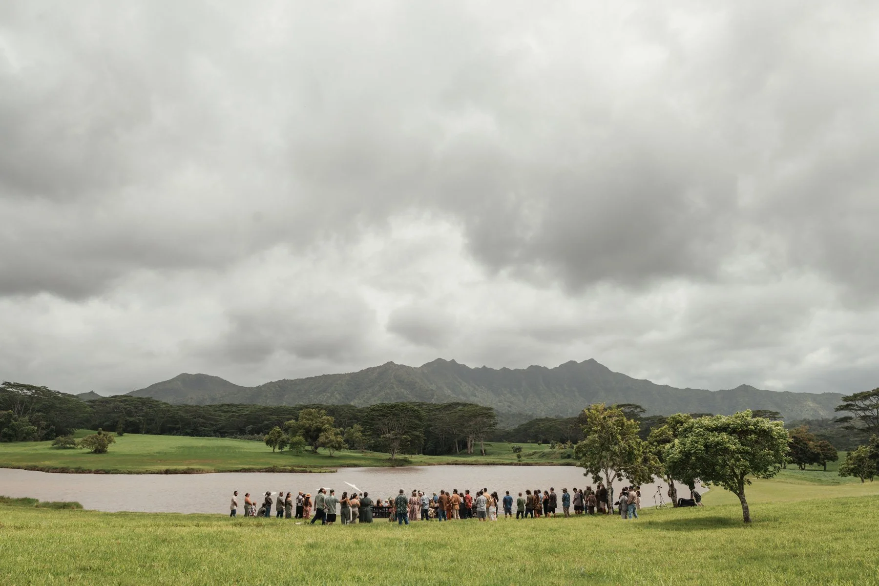 Wedding photography on the North Shore of Kauai. The hills of Kilauea made the perfect backdrop for this wedding in Hawaii for the romantic and adventurous couple with its gorgeous jungle scenes and a beautiful lake that captures the eye and imaginat