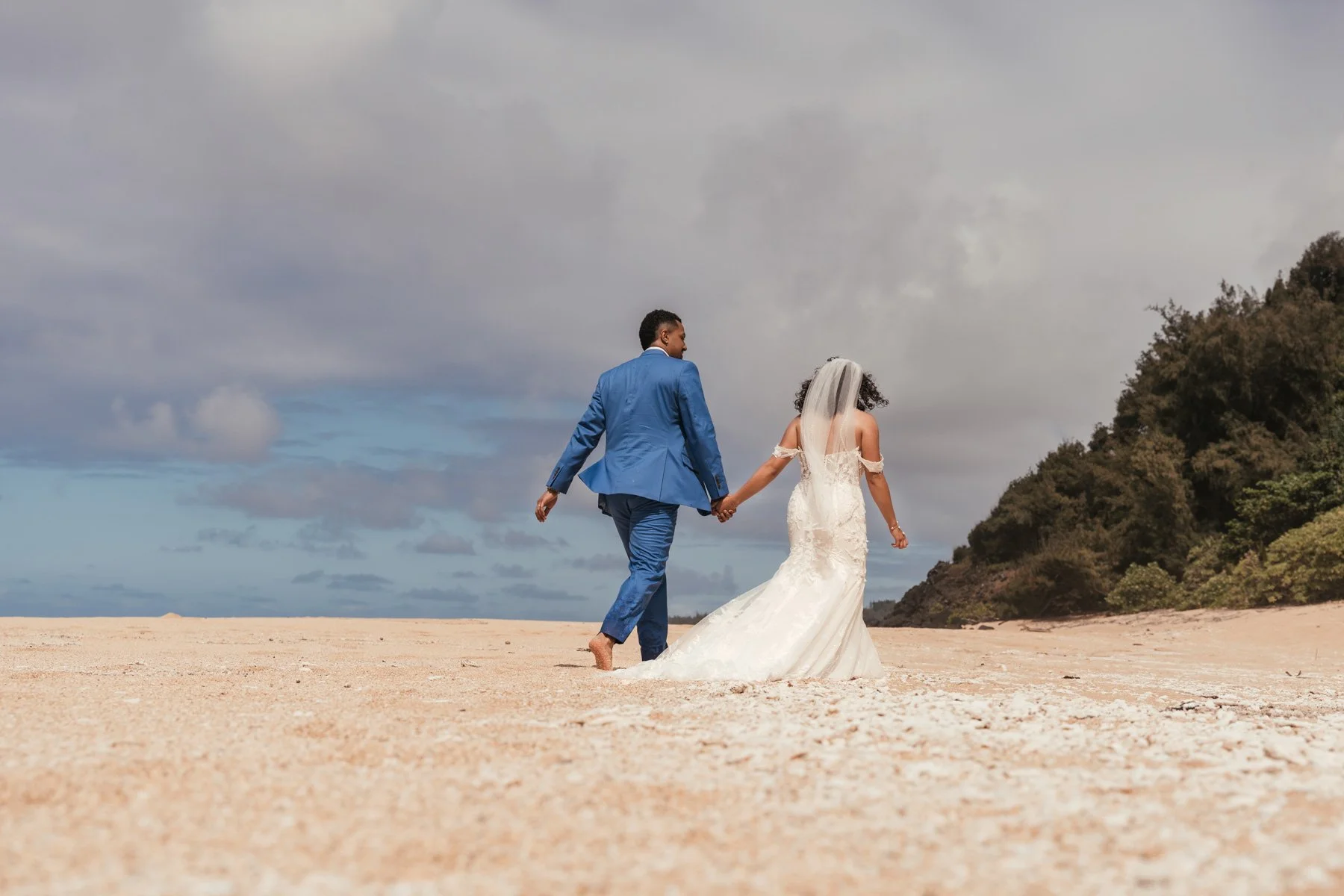 wedding photography at Na Aina Kai Botanical Gardens on Kauai.