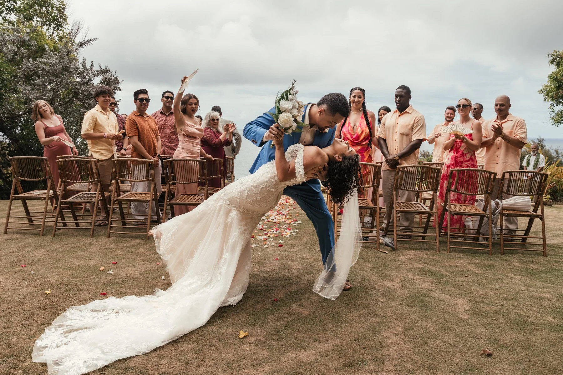 wedding photography at Na Aina Kai Botanical Gardens on Kauai.