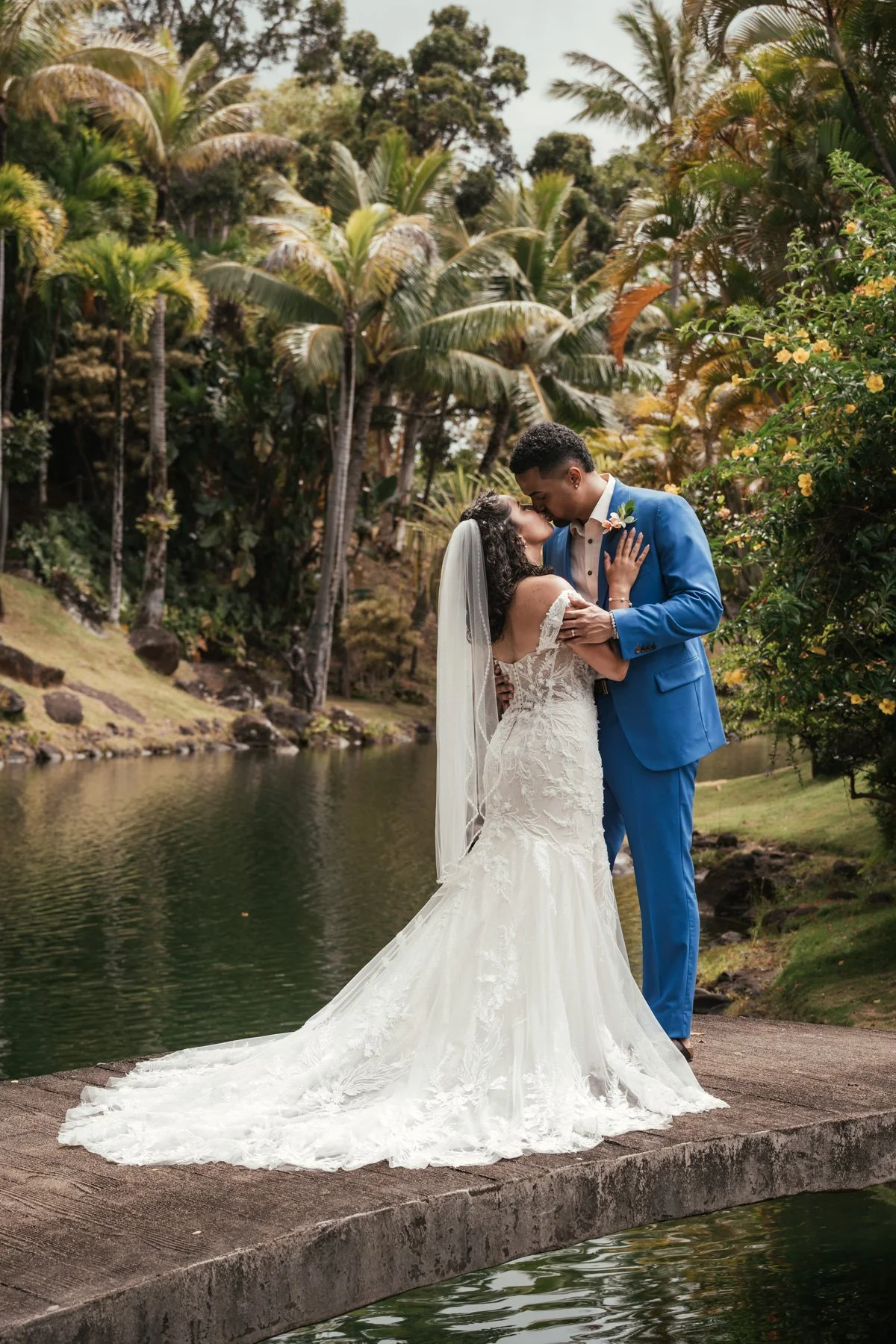 wedding photography at Na Aina Kai Botanical Gardens on Kauai.