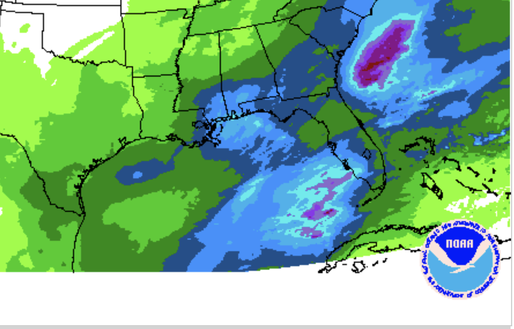 Wet Along the Gulf Coast