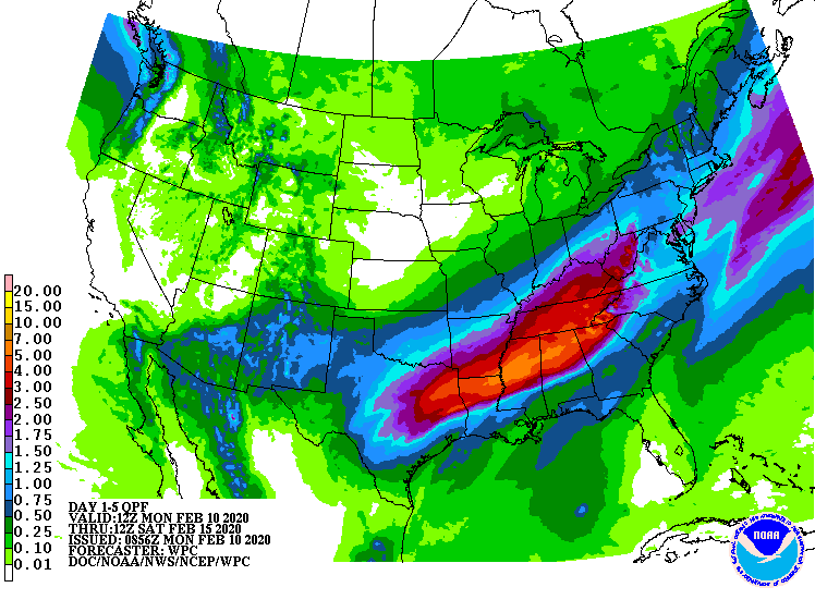 Several rounds of rain through midweek