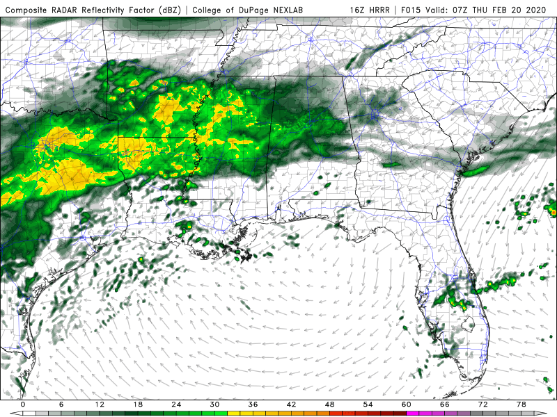 More rain for the South tonight