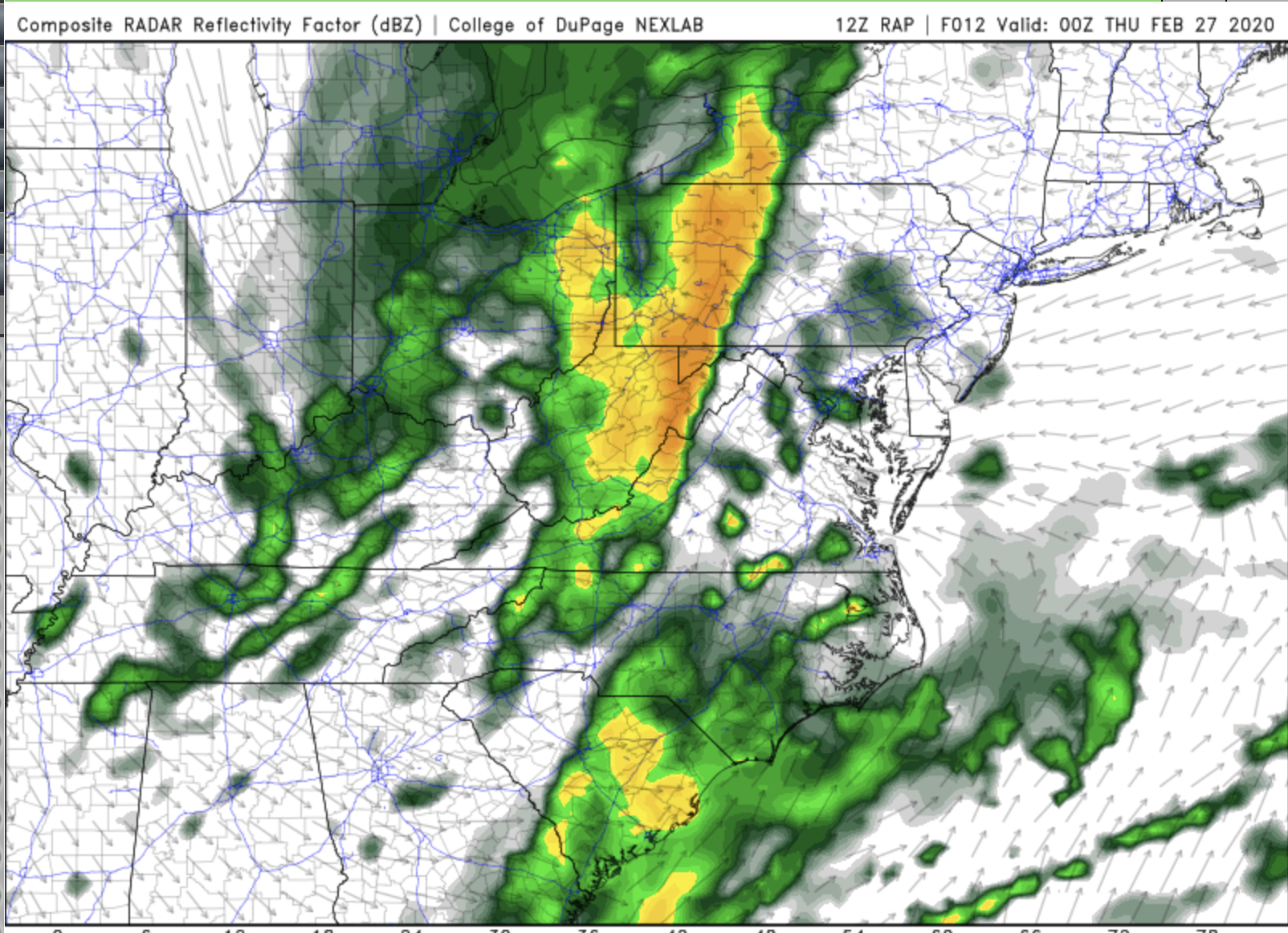Afternoon Storms in Virginia