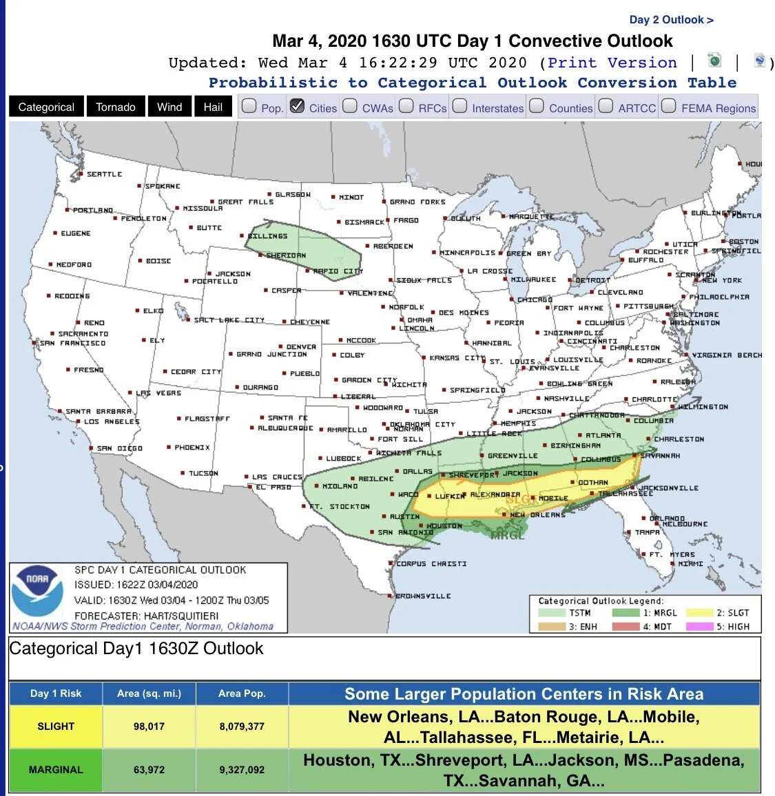 Another round of storms along the Gulf Coast