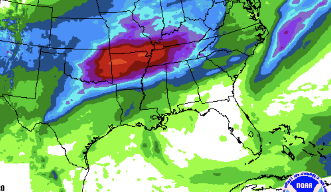 Arkansas Rains Marching In