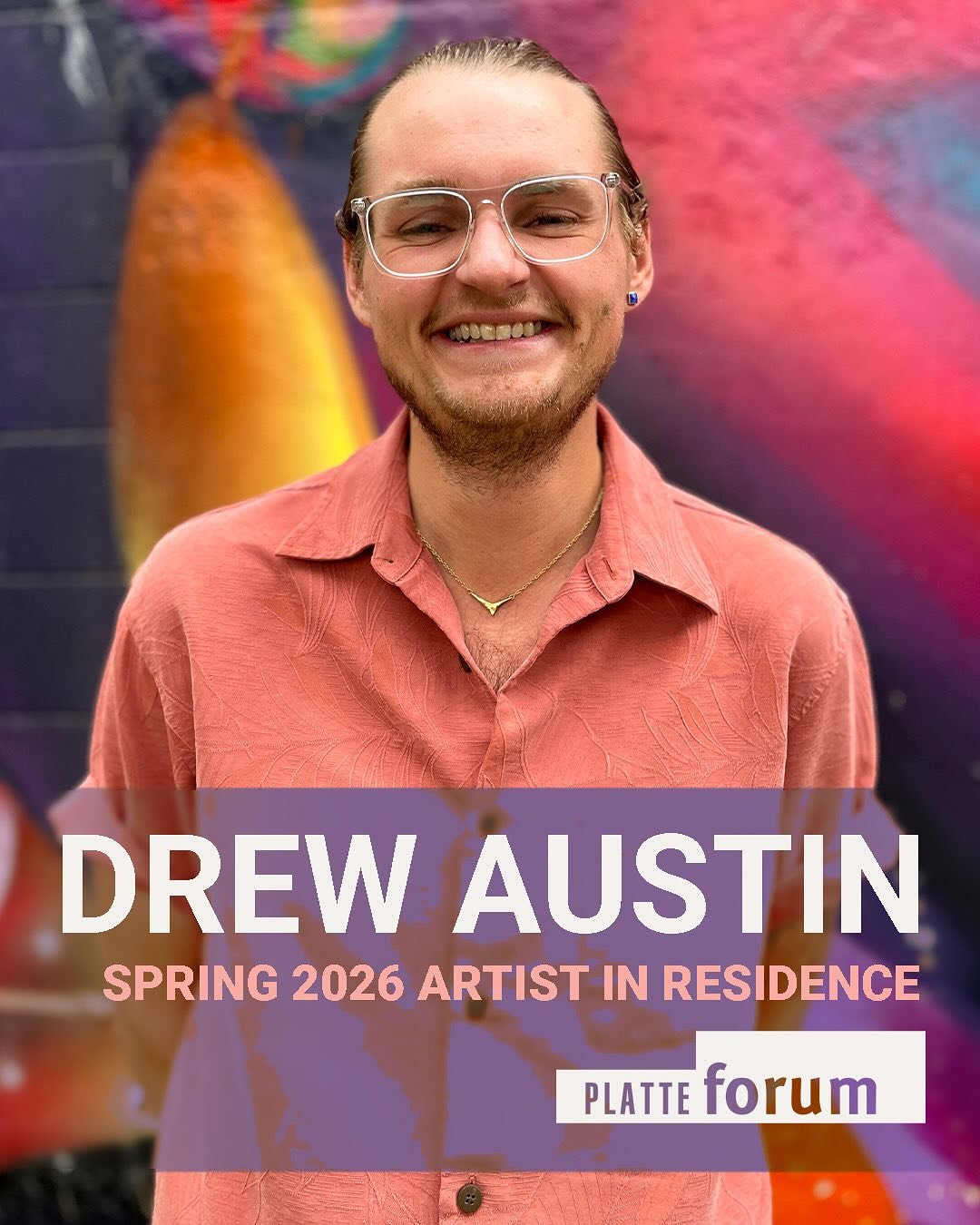 (2/3) Say hello to Drew Austin, our Spring 2026 Artist in Residence! @studiodrewaustin (b.1996) is an interdisciplinary artist and curator living and working in Denver, CO. He grew up in Great Falls, Montana, and attended the Rocky Mountain College o