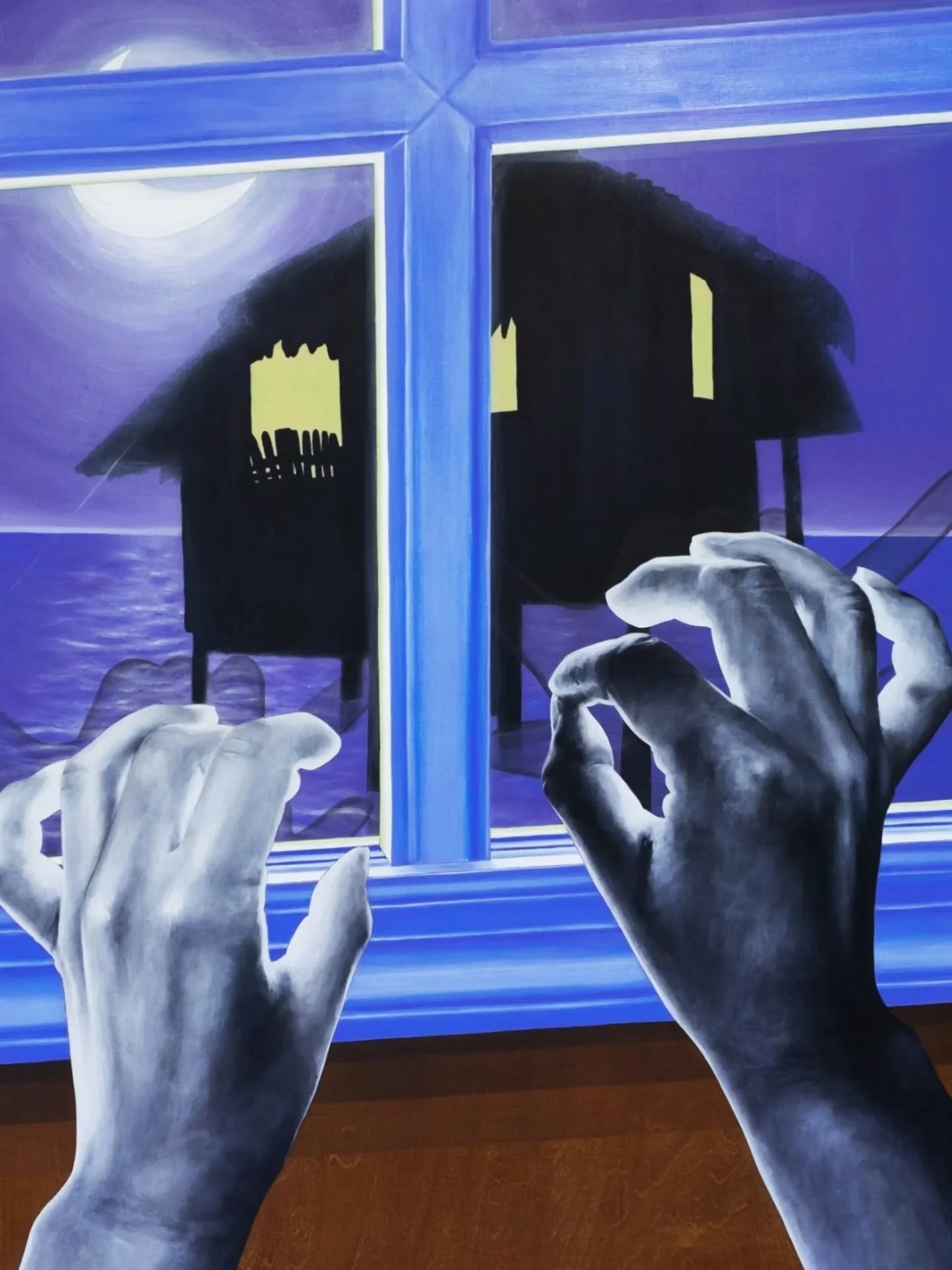 "During my time at PlatteForum, I am developing elements in my work pulling from the genre of dark fantasy, where race is a haunting presence or a reflection we manifest. Racial identity appears as ghostly silhouettes, shadow puppet deities, and