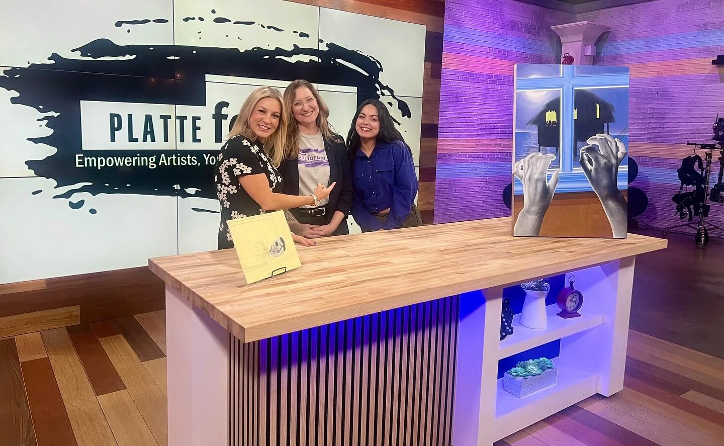 PlatteForum was featured on Colorado & Company sharing about @denverartsweek and Resident Artist April Werle’s Exhibition, I Live With a Ghost.
See the full clip at the link in our bio, check out Denver Arts Week, and don’t miss the