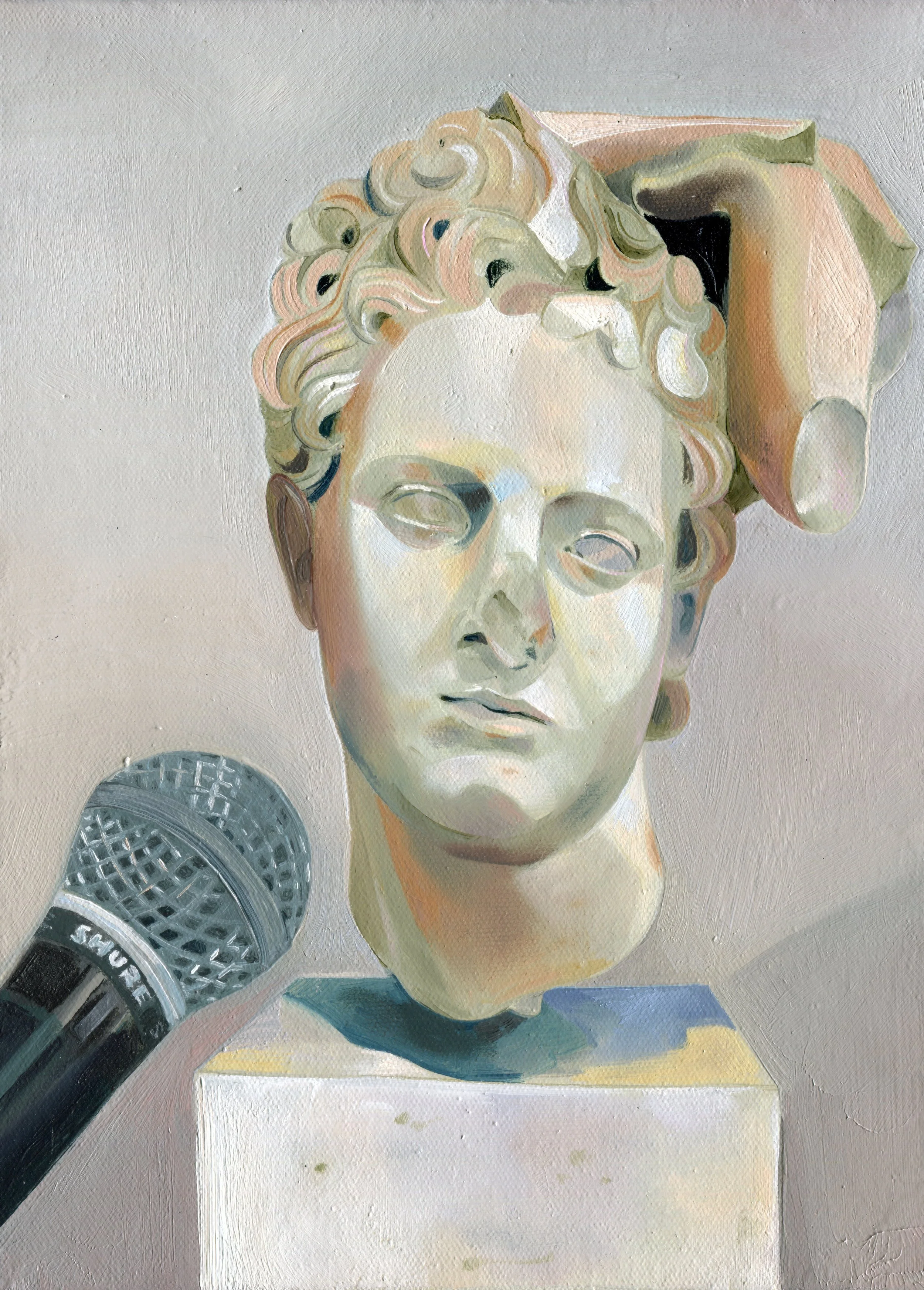 Logan T. Sibrel, “Mute", Oil on canvas, 12 x 9 inches, 2026