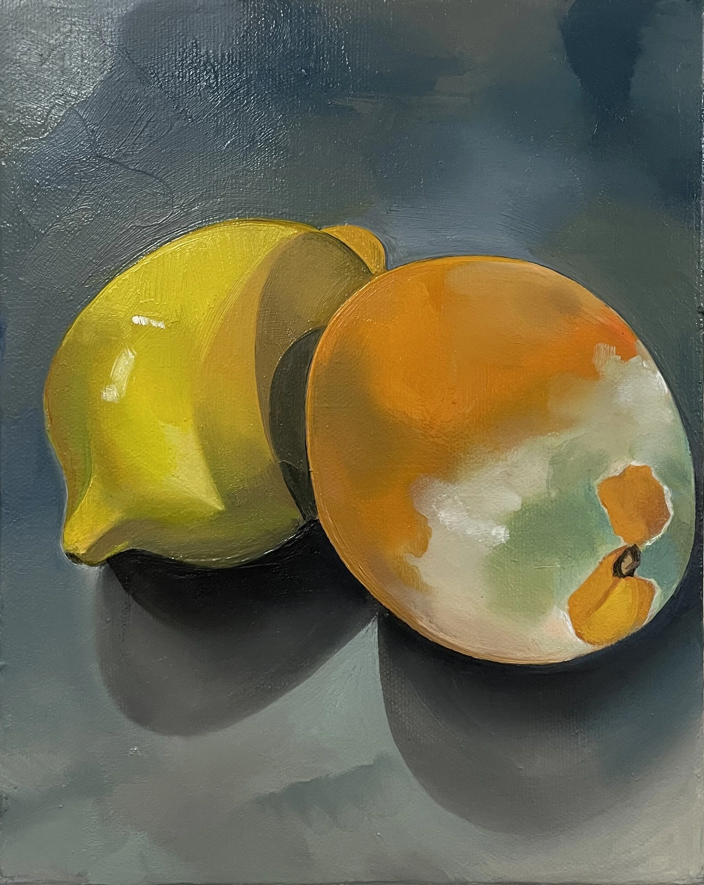 Logan T. Sibrel, “Fine / Moldy”, Oil on canvas, 10 x 8 inches, 2026