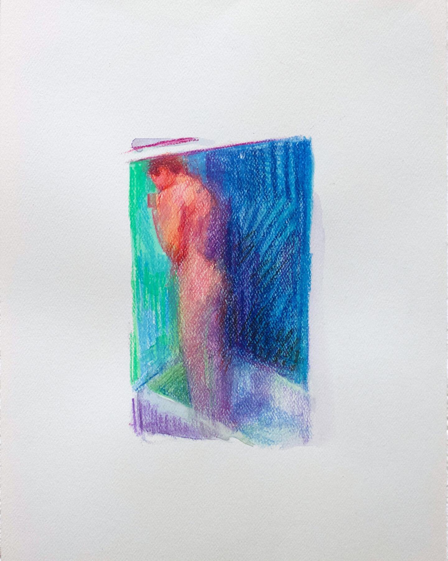 Rachel Rickert&rsquo;s work on paper &ldquo;Glass Box&rdquo; in A SPECIES OF WRITING on auxierkline.com 

Rachel Rickert, Glass Box, watercolor and color pencil on paper, 12 x 9 inches, 2021