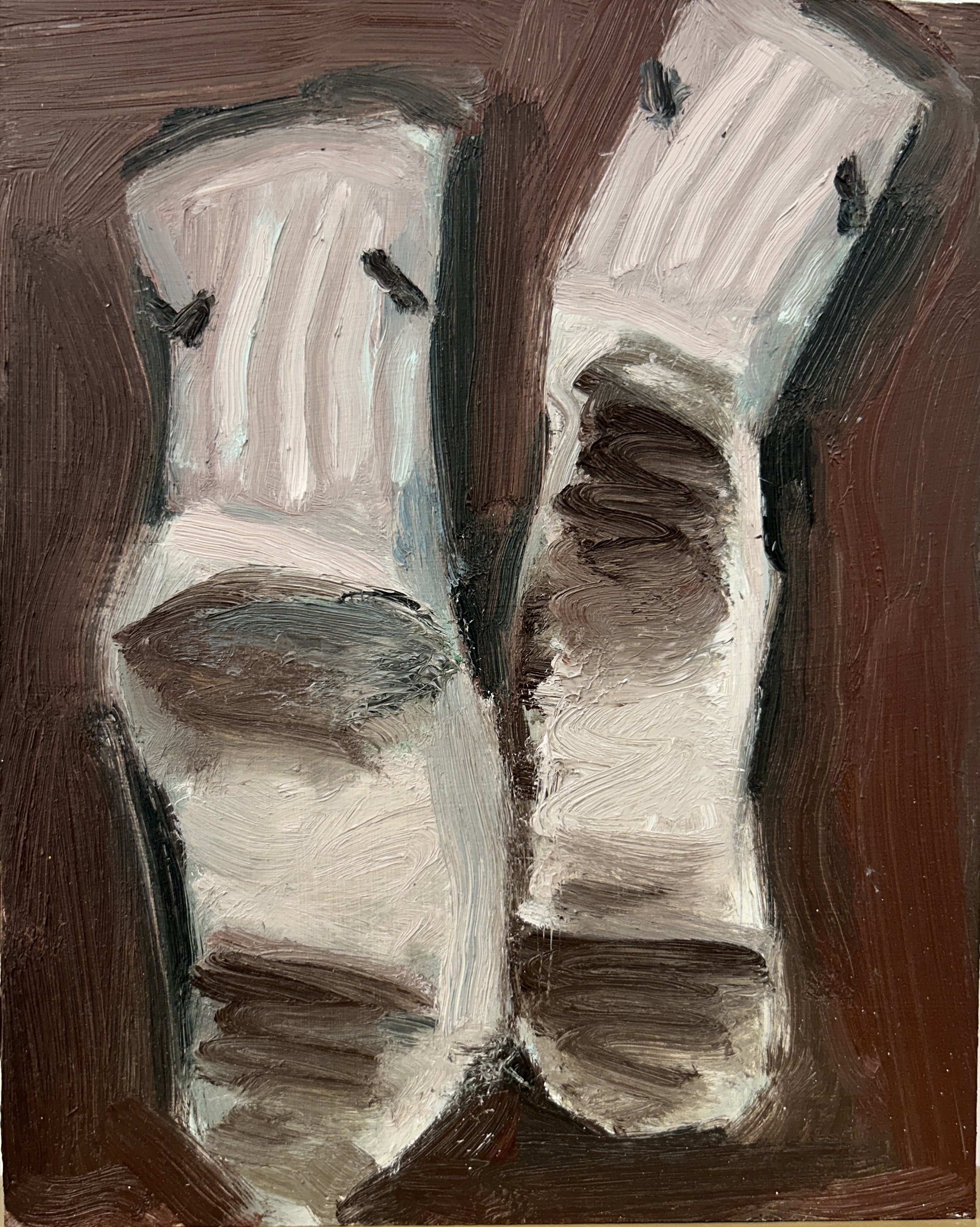Matthew Zaccari, "Dirty Boy", oil on masonite, 8 x 10 inches, 2025