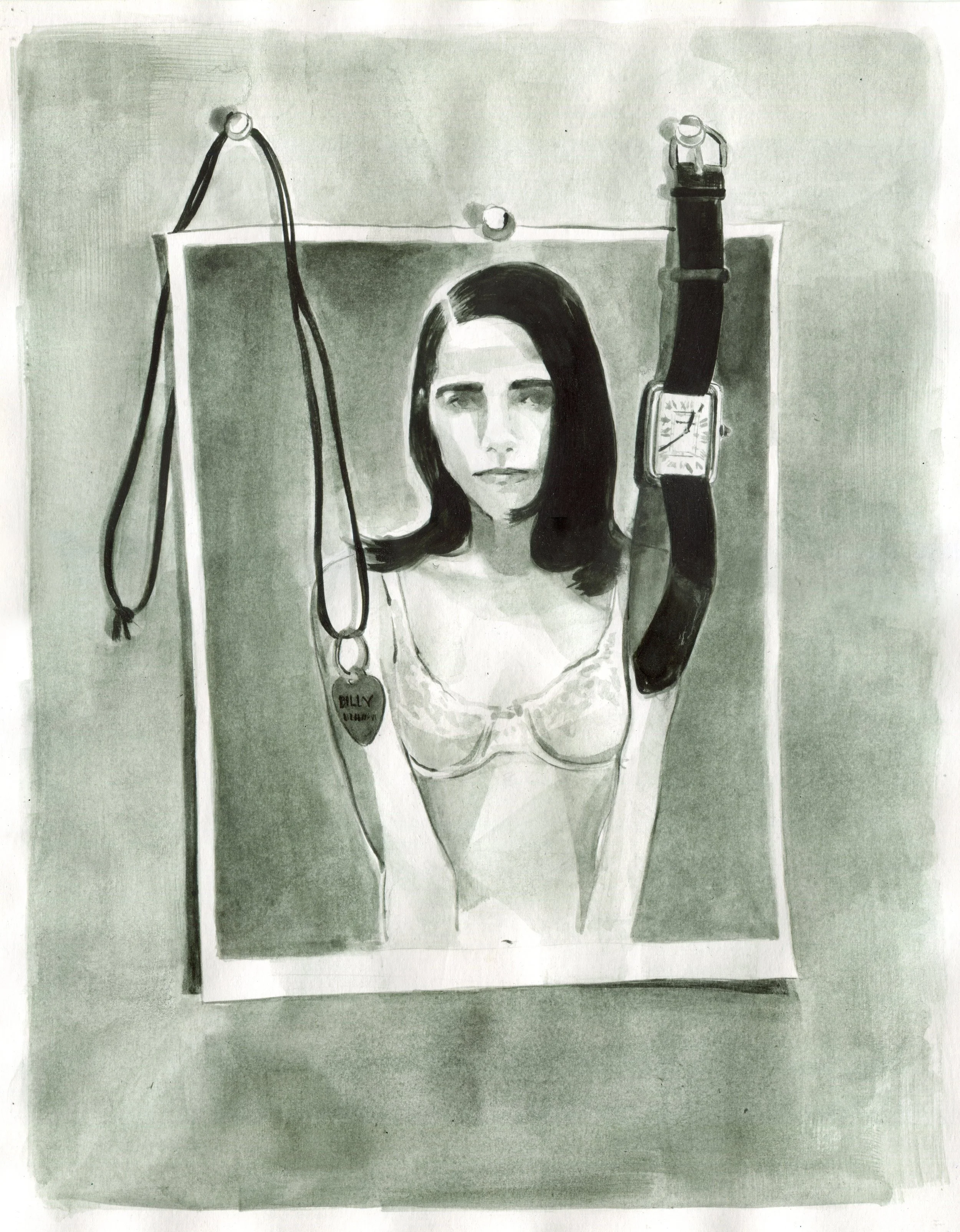 Logan T. Sibrel, “Polly Still-Life”, Gouache on paper, 14 x 11 inches, 2026