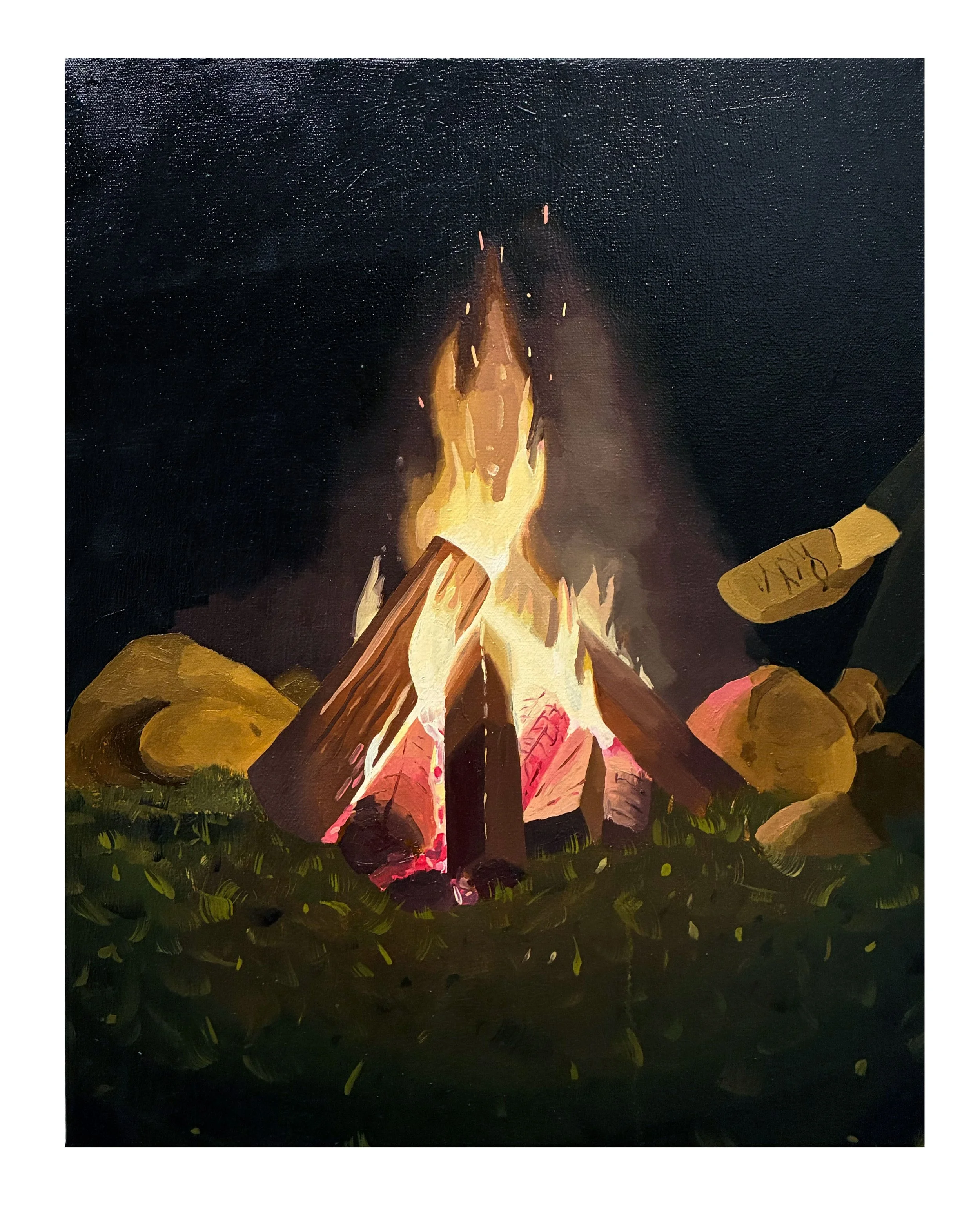 "Nightwatch", oil on canvas, 20 x 16 inches, 2025 