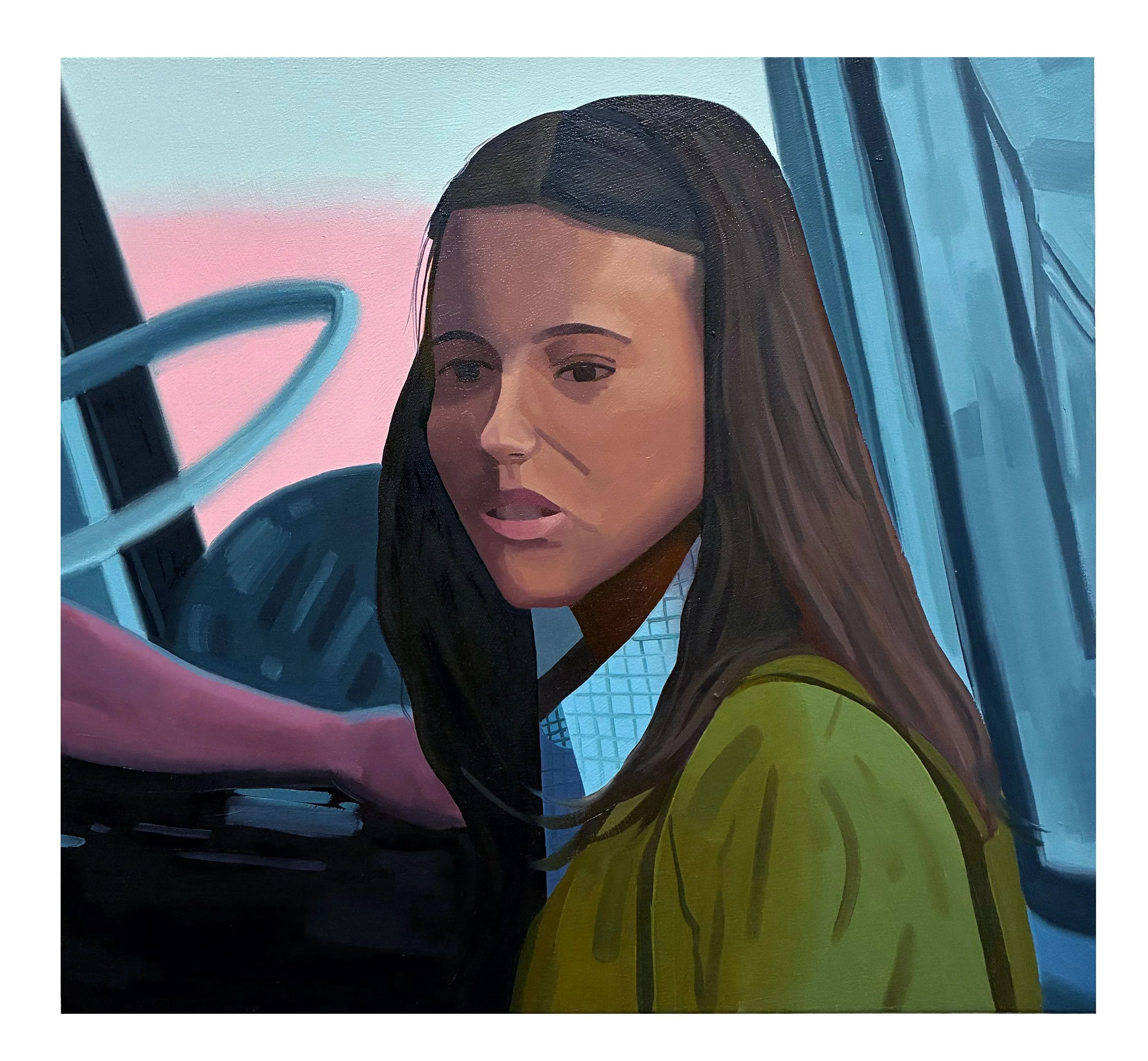 "Take the Ride", oil on canvas, 24 x 22 inches, 2026 