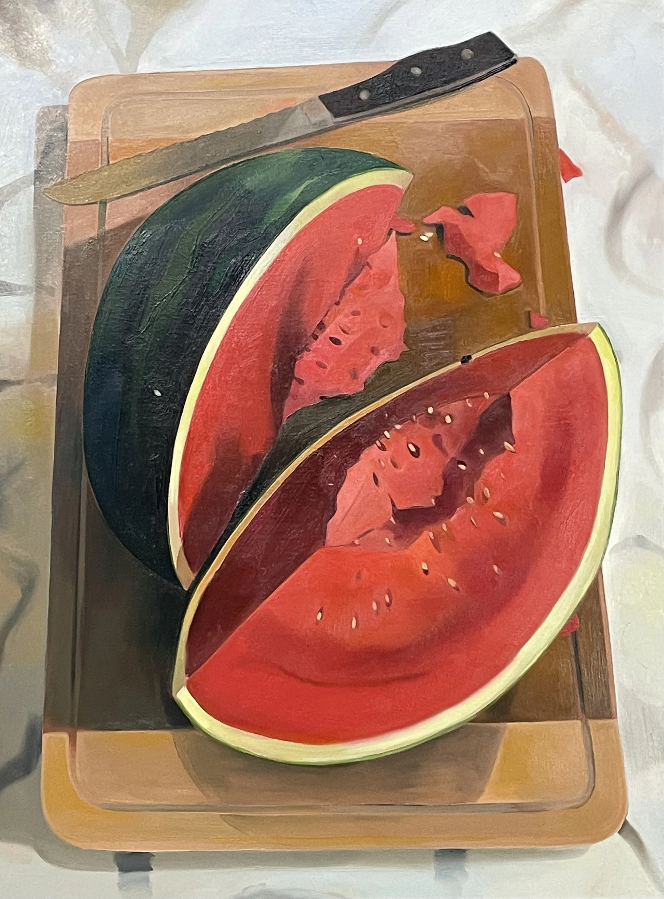 Logan T. Sibrel, “Slice”, Oil on canvas, 24 x 18 inches, 2026 