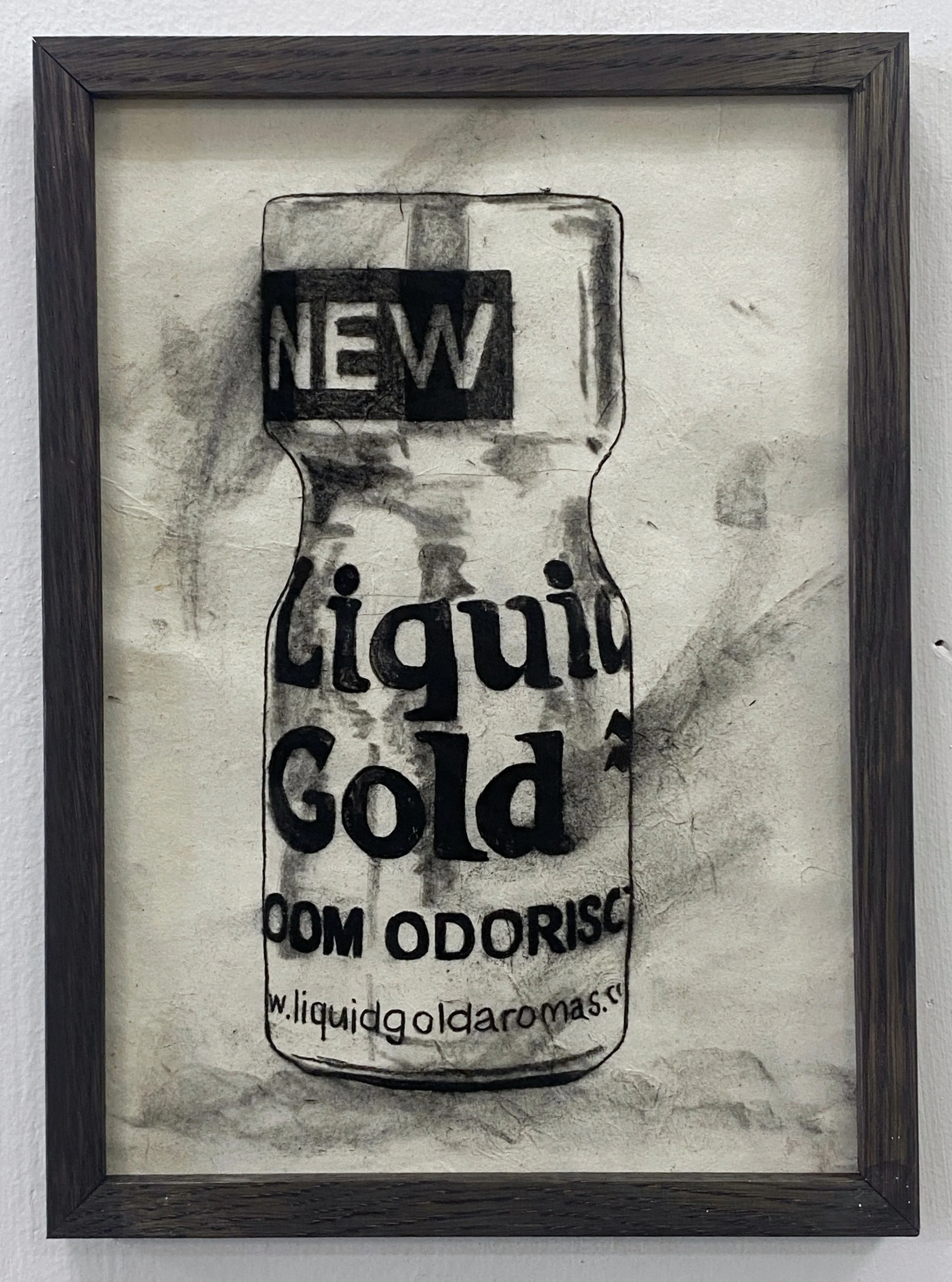 "Poppers", charcoal on paper, 11 x 8 inches, 2025