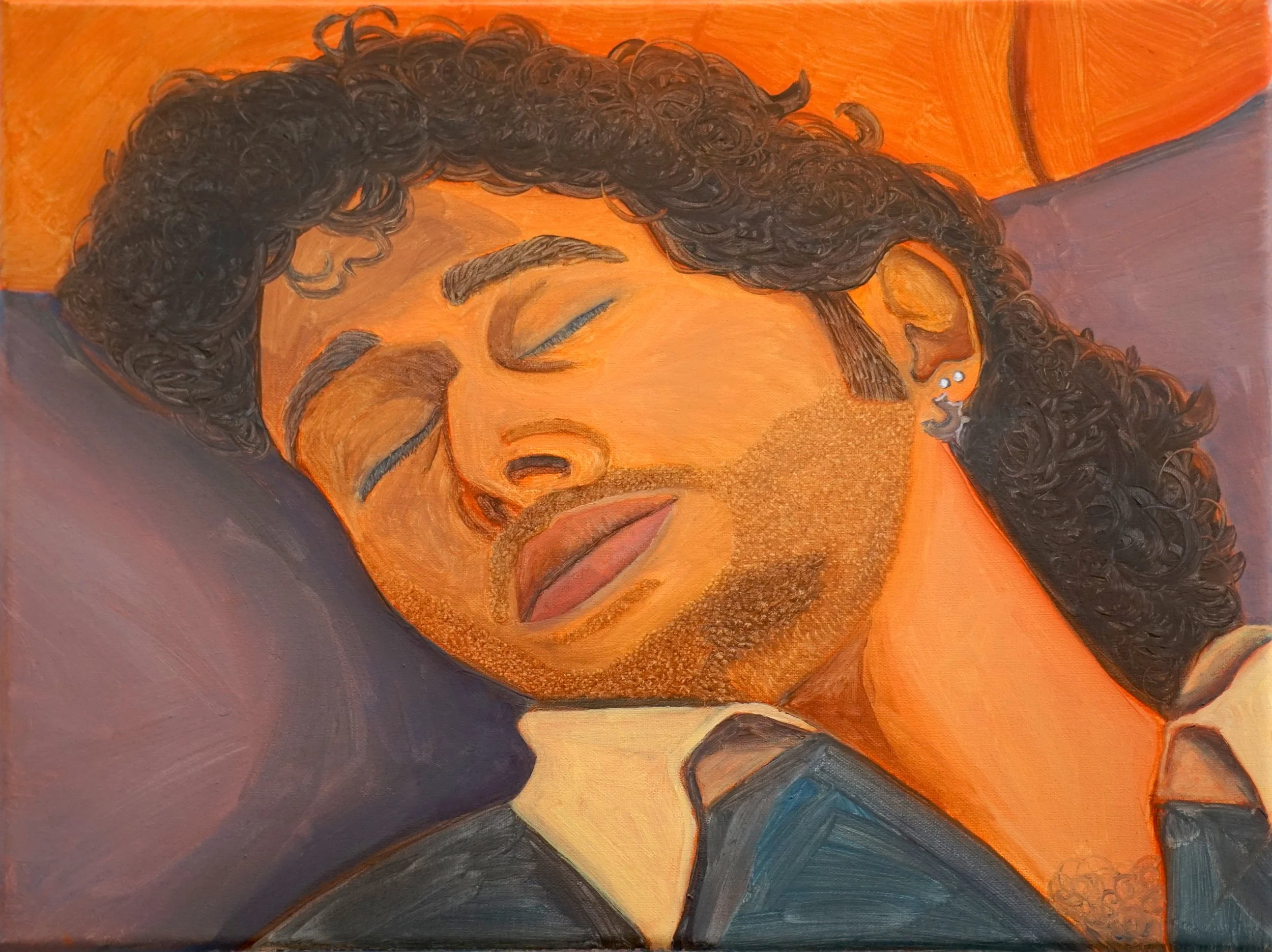 Dylan Hurwitz, Farris, oil on linen, 12x16 inches, 2025