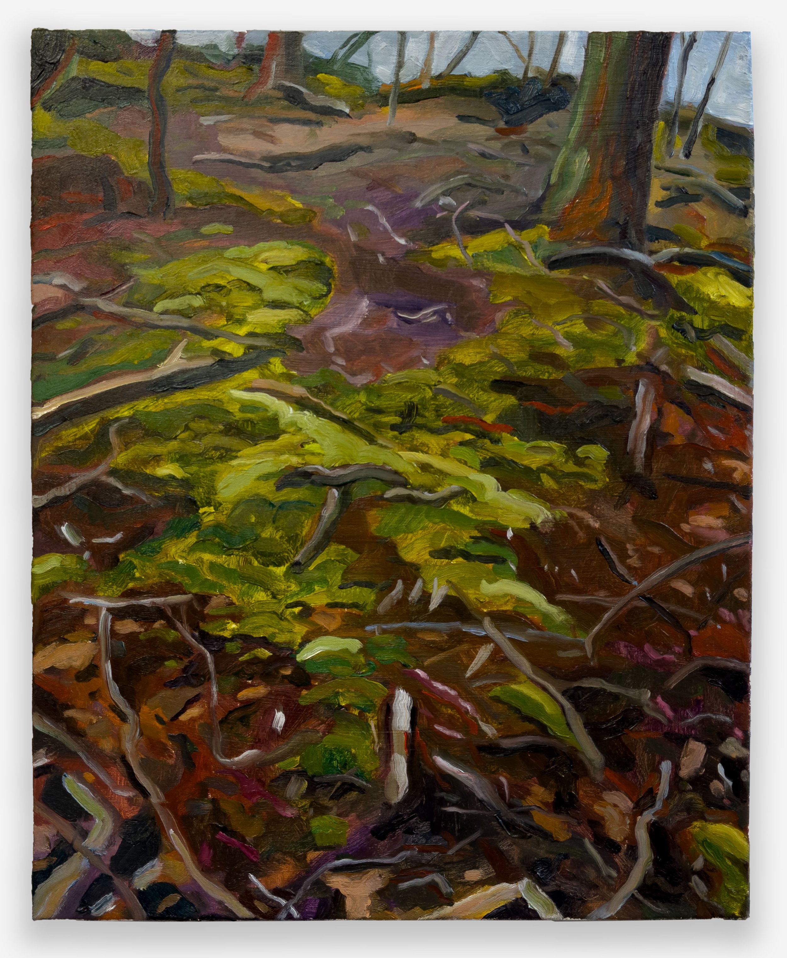 Tin Nguyen, “A slower kind of walk”, oil on canvas, 20 x 16 inches, 2026