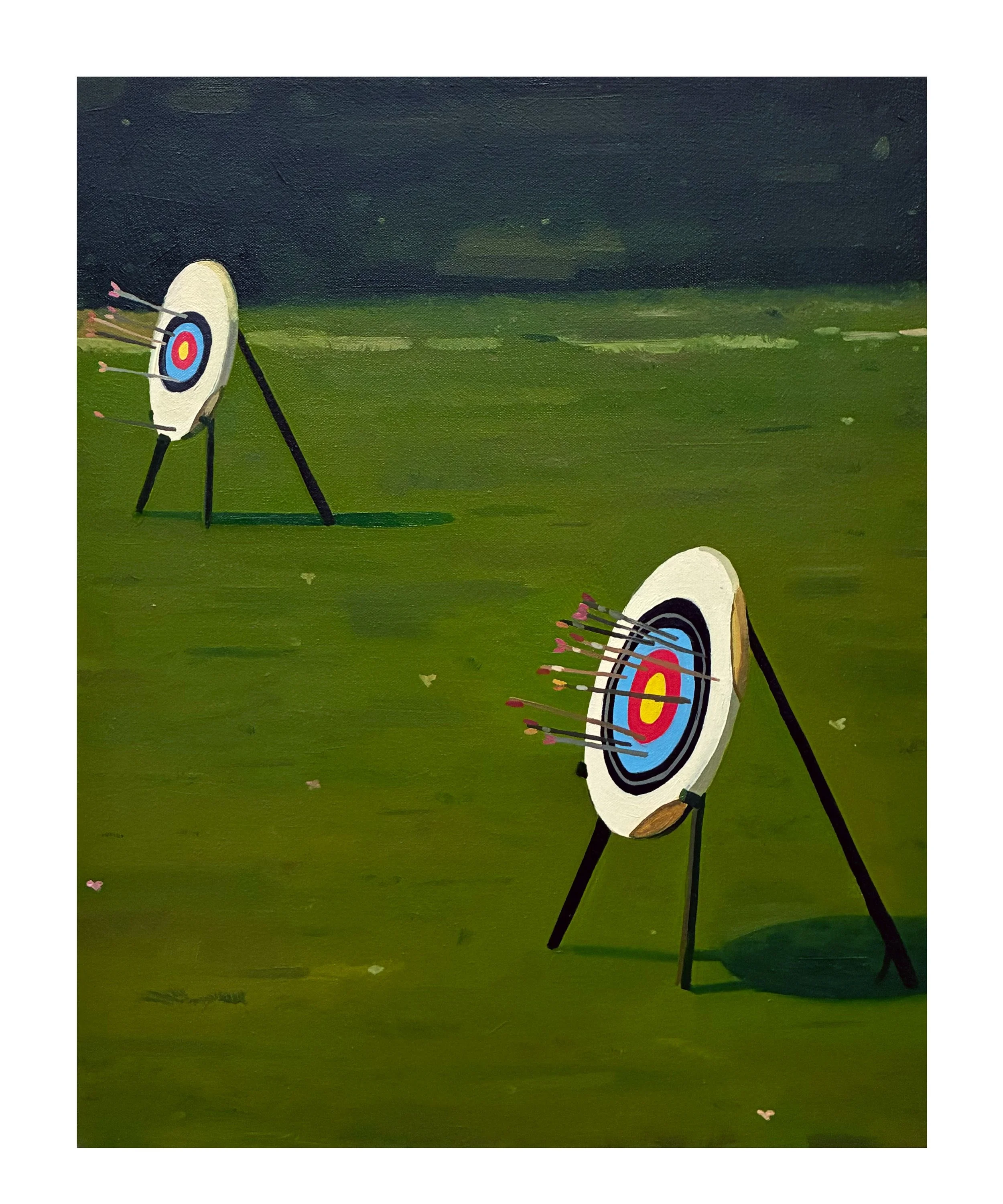 "Target Practice", oil on canvas, 20 x 16 inches, 2023 