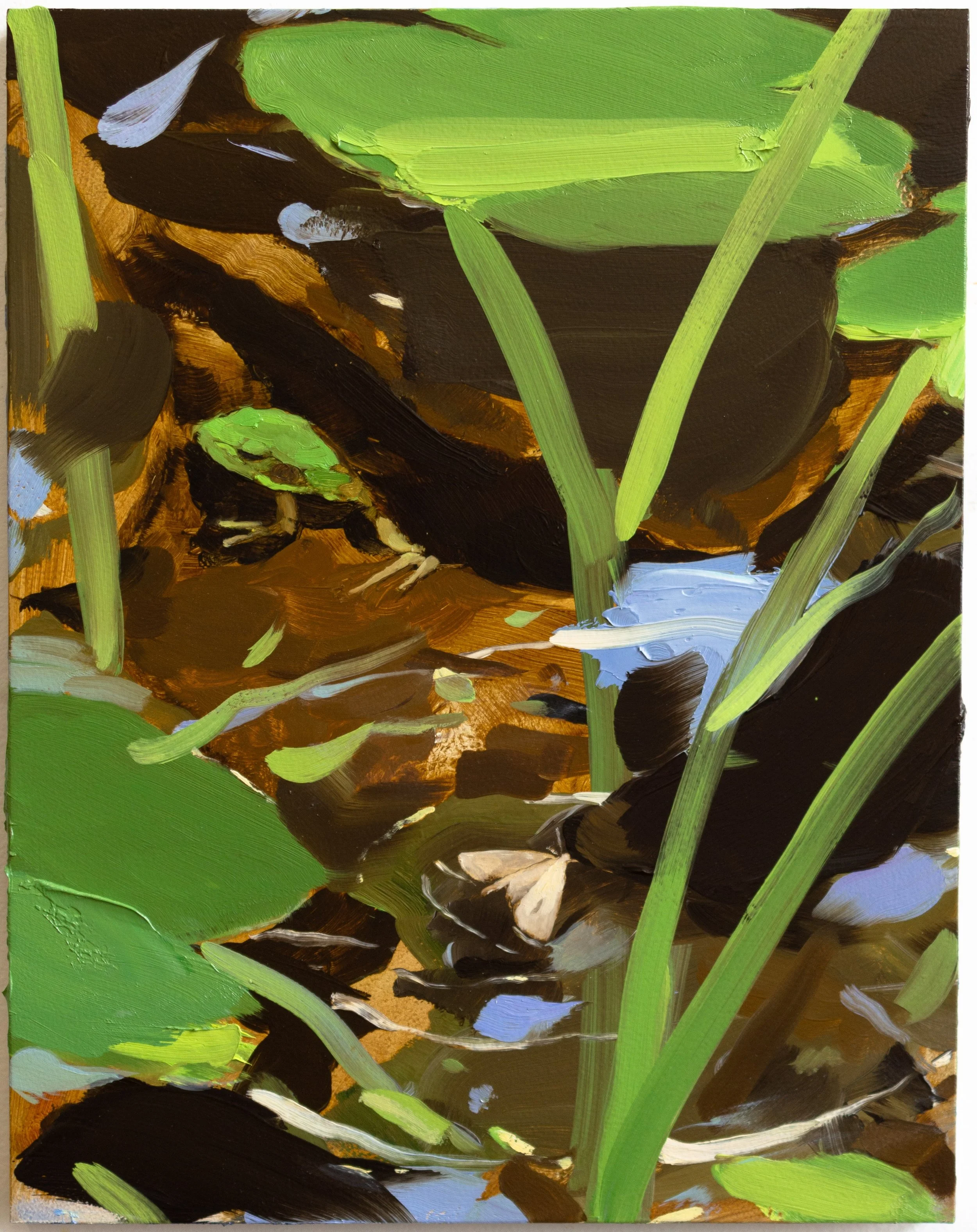 Stephen Bron, Good and Green Again, oil on panel, 14 x 11 inches, 2026 