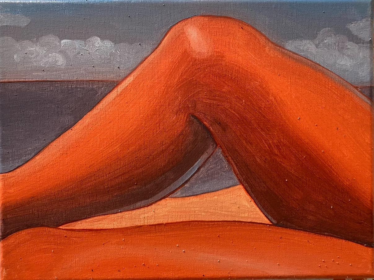 Dylan Hurwitz, Derrick  (Herring Cove), oil on canvas, 9x12 in, 2025