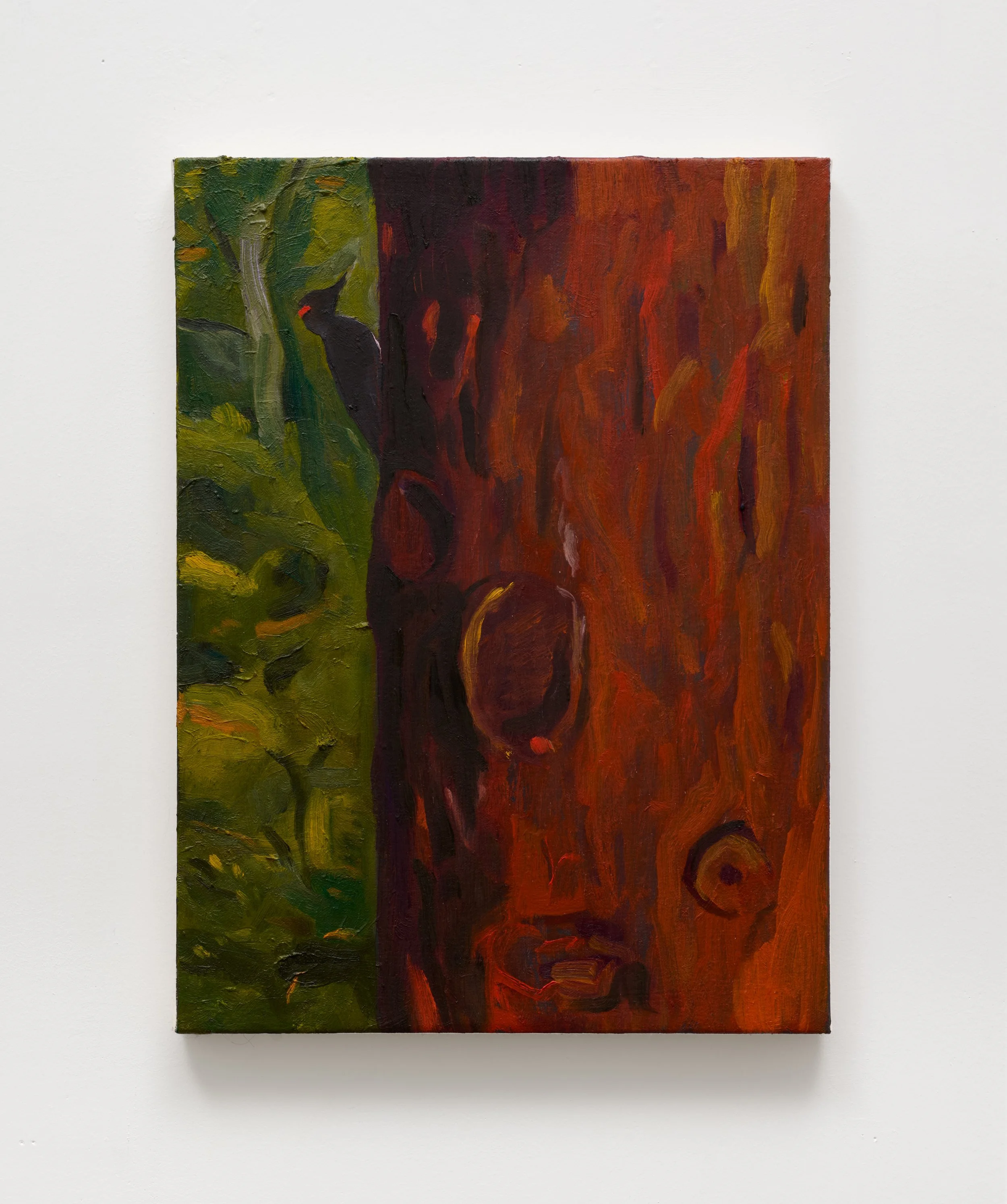 Tin Nguyen, “from a distance, I hear your arrival”, oil on canvas, 16 x 12 inches, 2026