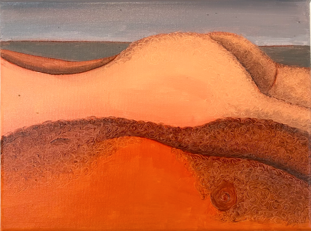 Dylan Hurwitz, James and Edwin (Herring Cove), oil on linen, 9x12 inches, 2024
