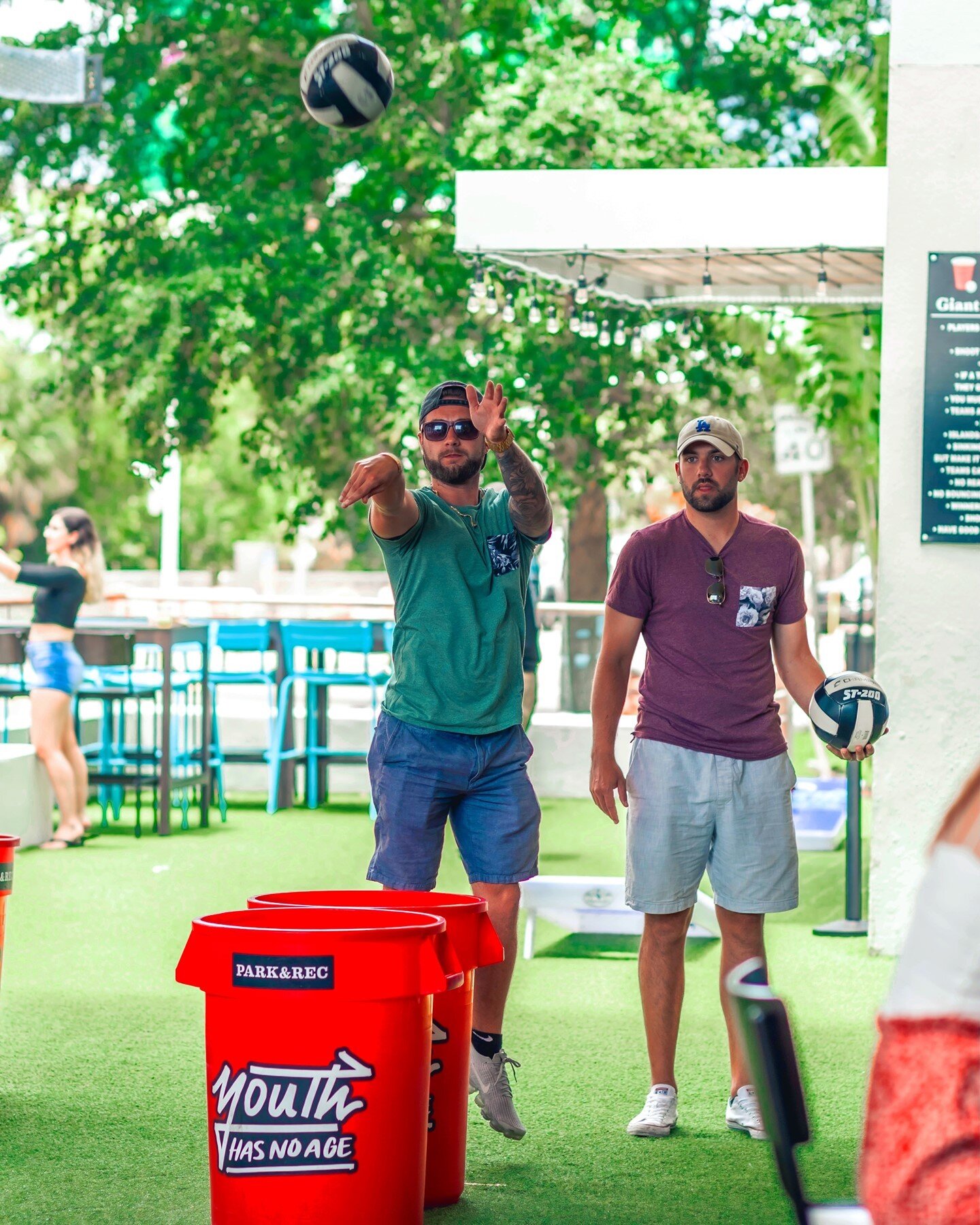 Nothin' but bucket! 🏐🛢️⁠
Enter our Giant Bucket Pong Tournament WEDNESDAY night&mdash;we've got a @beatsbydre Pill+ up for the winners! Food &amp; drink specials, throwback hits by @djd2_tampa too. #ParkRecTPA (Details at link in bio &amp; in our s