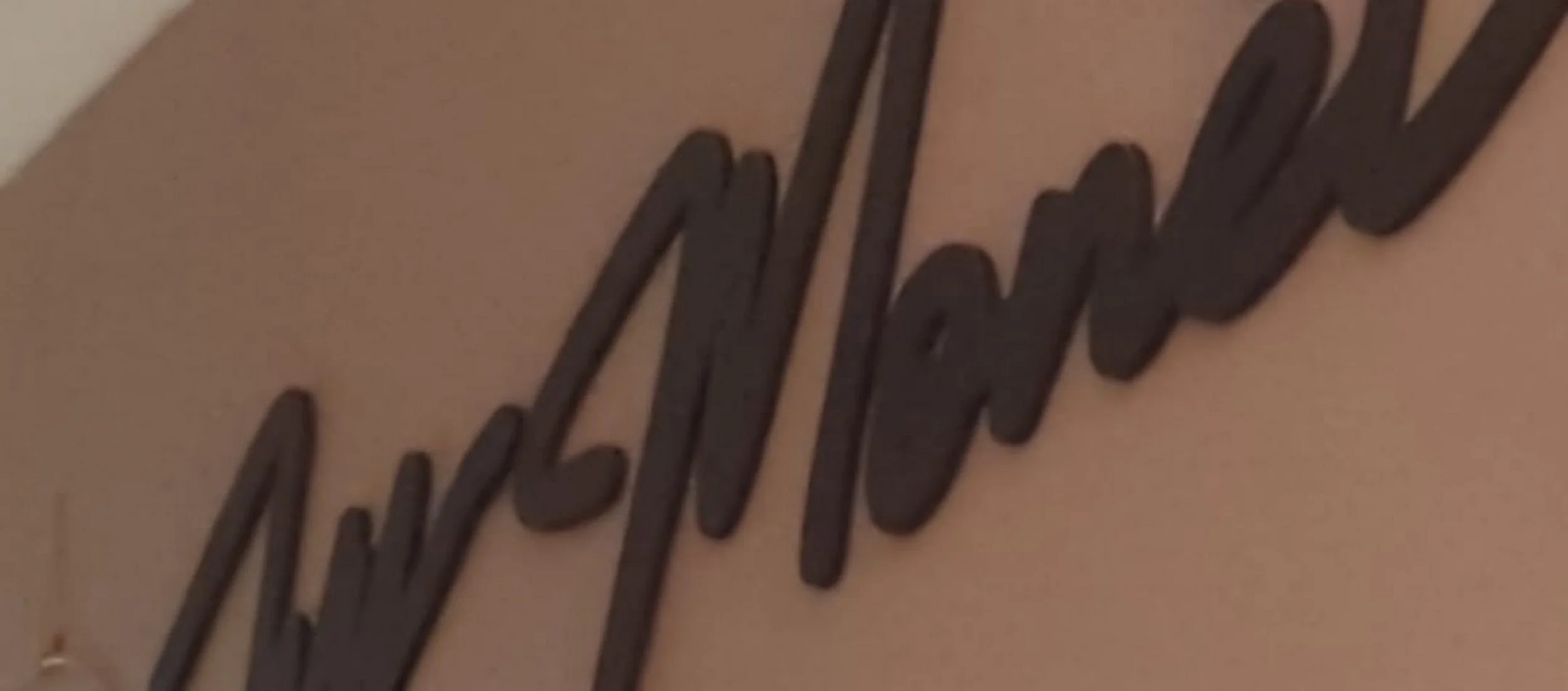 Personalised acrylic name signs handcrafted by Signs&Keys UK, perfect for home or business decoration