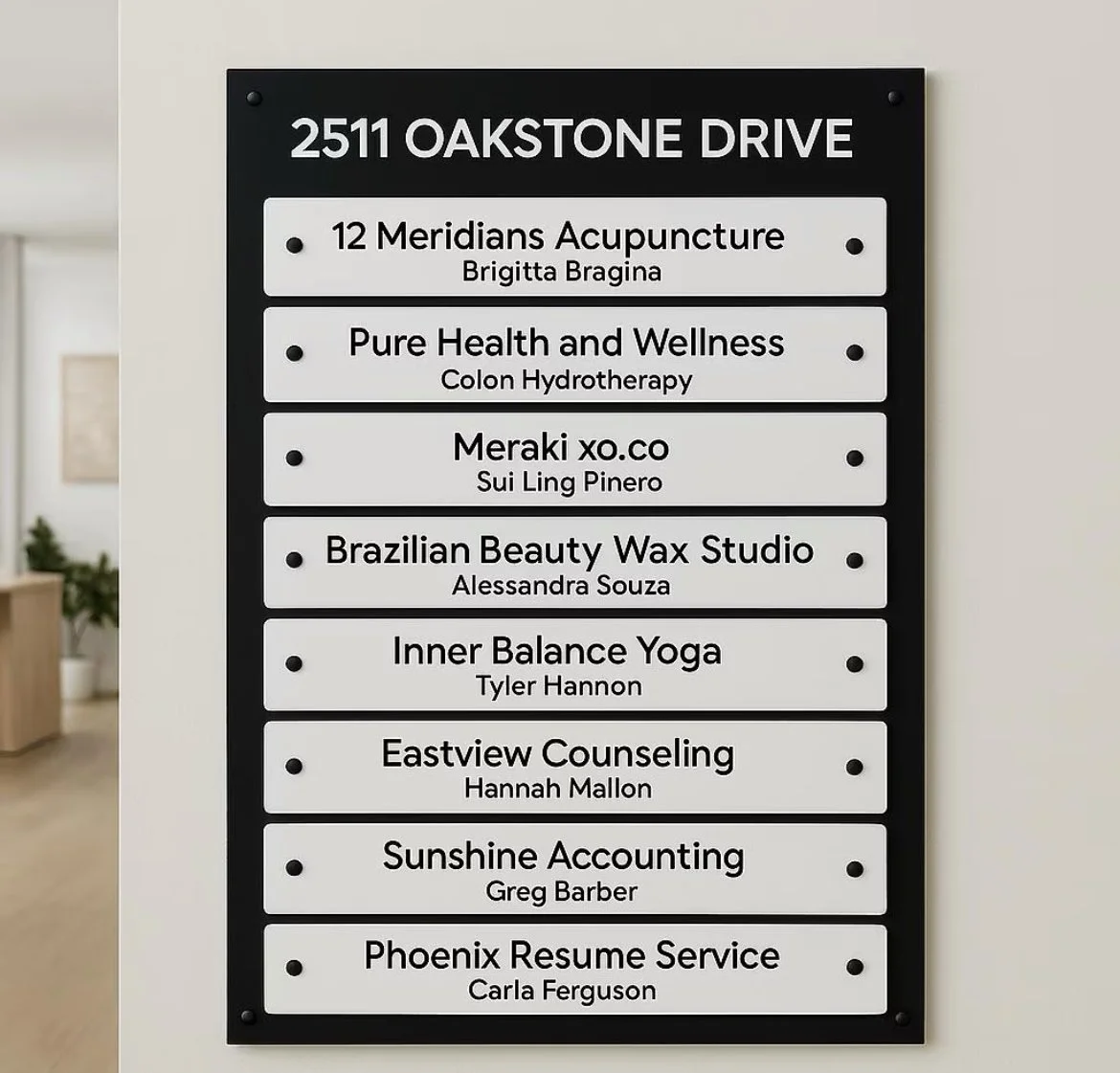 Directory Signs