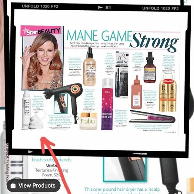 Texturiza foam getting recognized in the magazines.
Love this new product. &bull;
&bull;
&bull;
Place and order and we can deliver it to you.
#unitehair