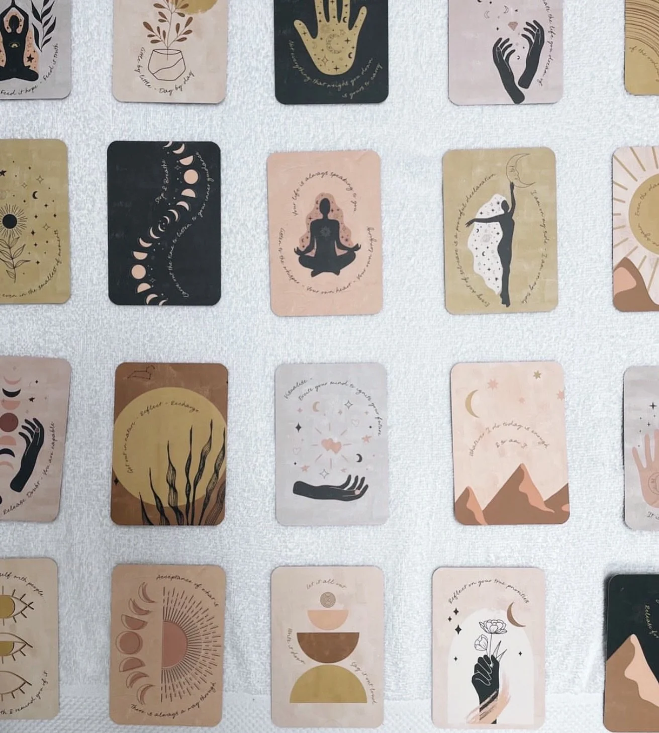 Before my sound sessions you&rsquo;re invited to select an affirmation card. The reason we do the affirmation cards is to create a positive thought. 

Each thought has a vibration associated with it and positive thoughts have a vibration that feels g