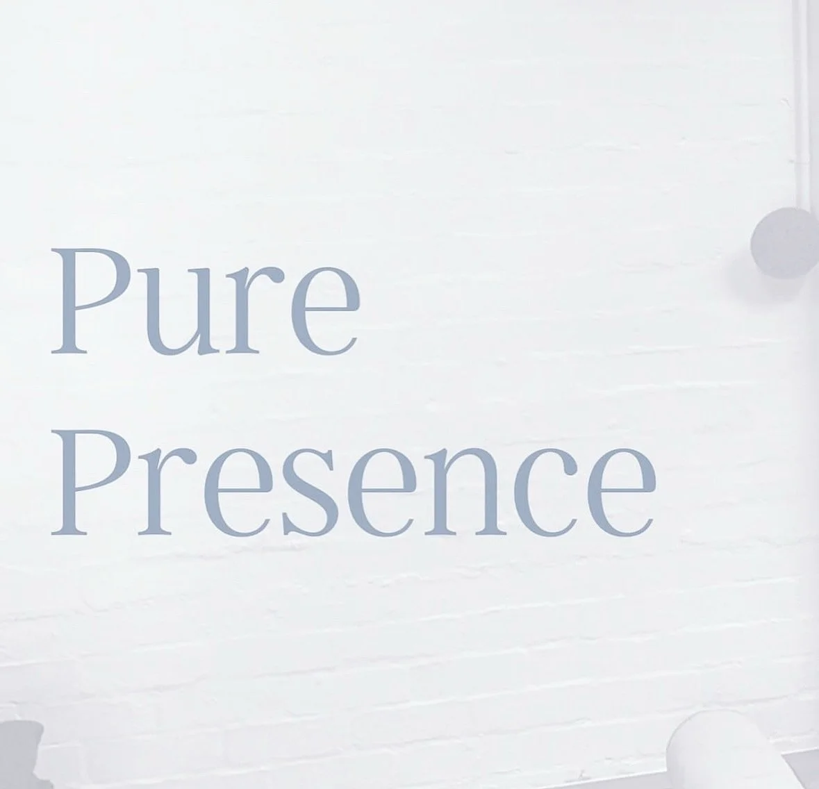 Sound work can help us reach this place of pure presence. 

When you are in pure presence with yourself it feels like mental stillness. 

Like you are sleeping but you&rsquo;re awake. It feels like you are floating but you are heavy too. 

It feels l