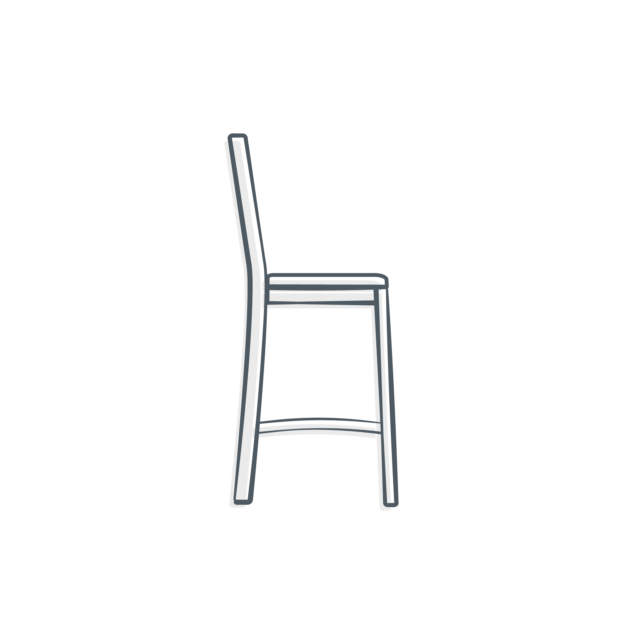 Custom bar stools by Alicia Dietz Studios are the perfect accent to concrete countertops, concrete bars, live edge high top tables and modern live edge bars in homes, commercial spaces, and restaurants alike.