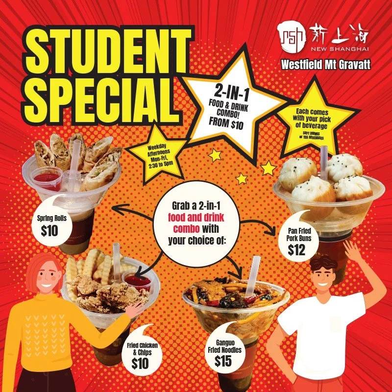 New Shanghai Westfield Mt Gravatt Student Special 
