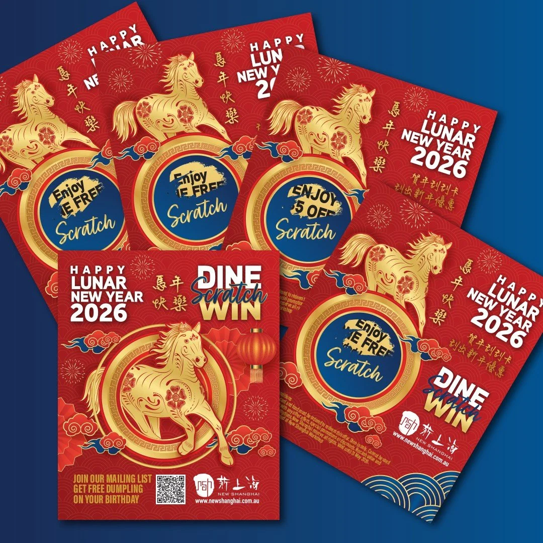 Lunar New Year Scratchies: DINE ▪ SCRATCH ▪ WIN