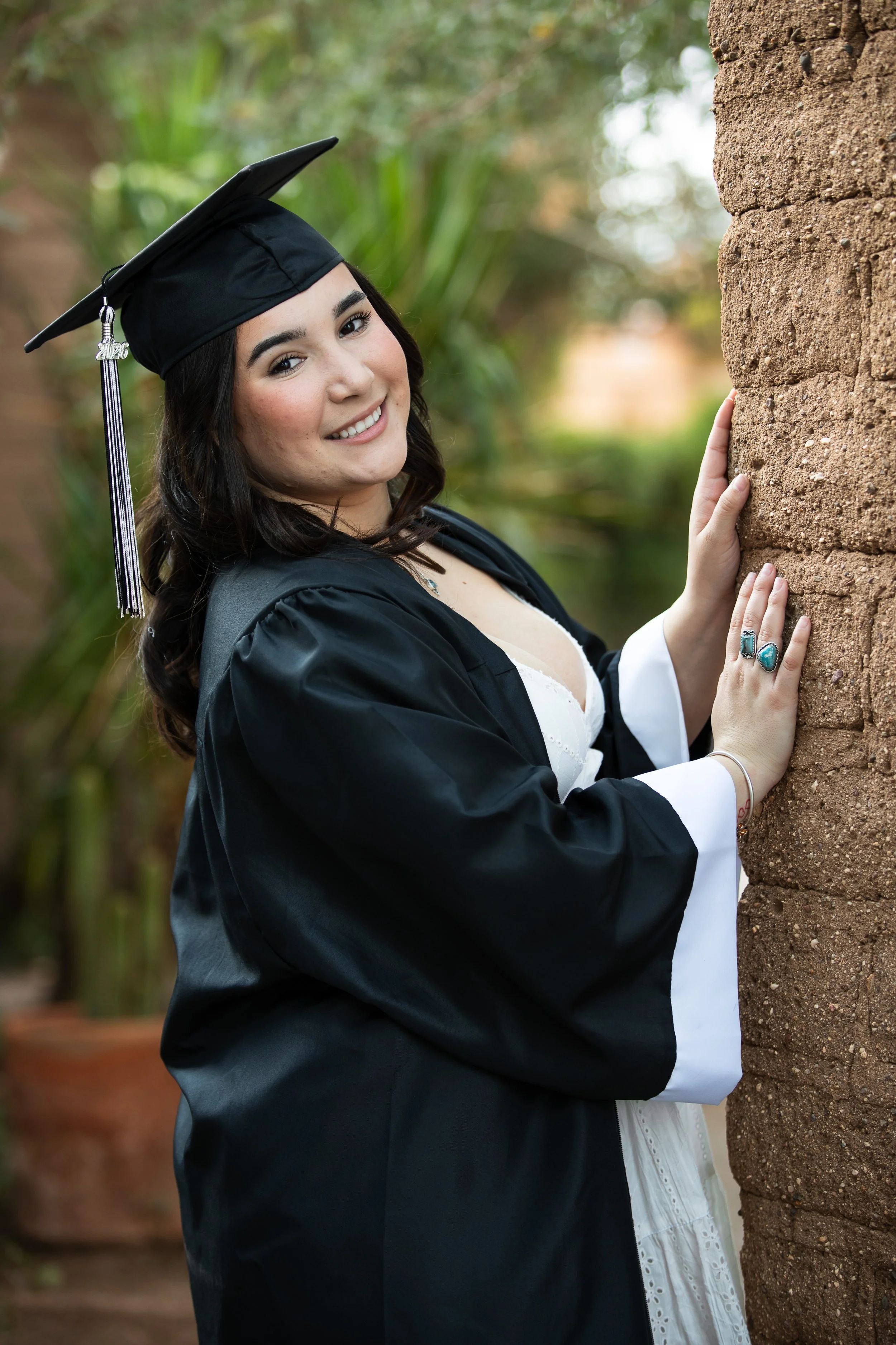 gap and gown senior portraits