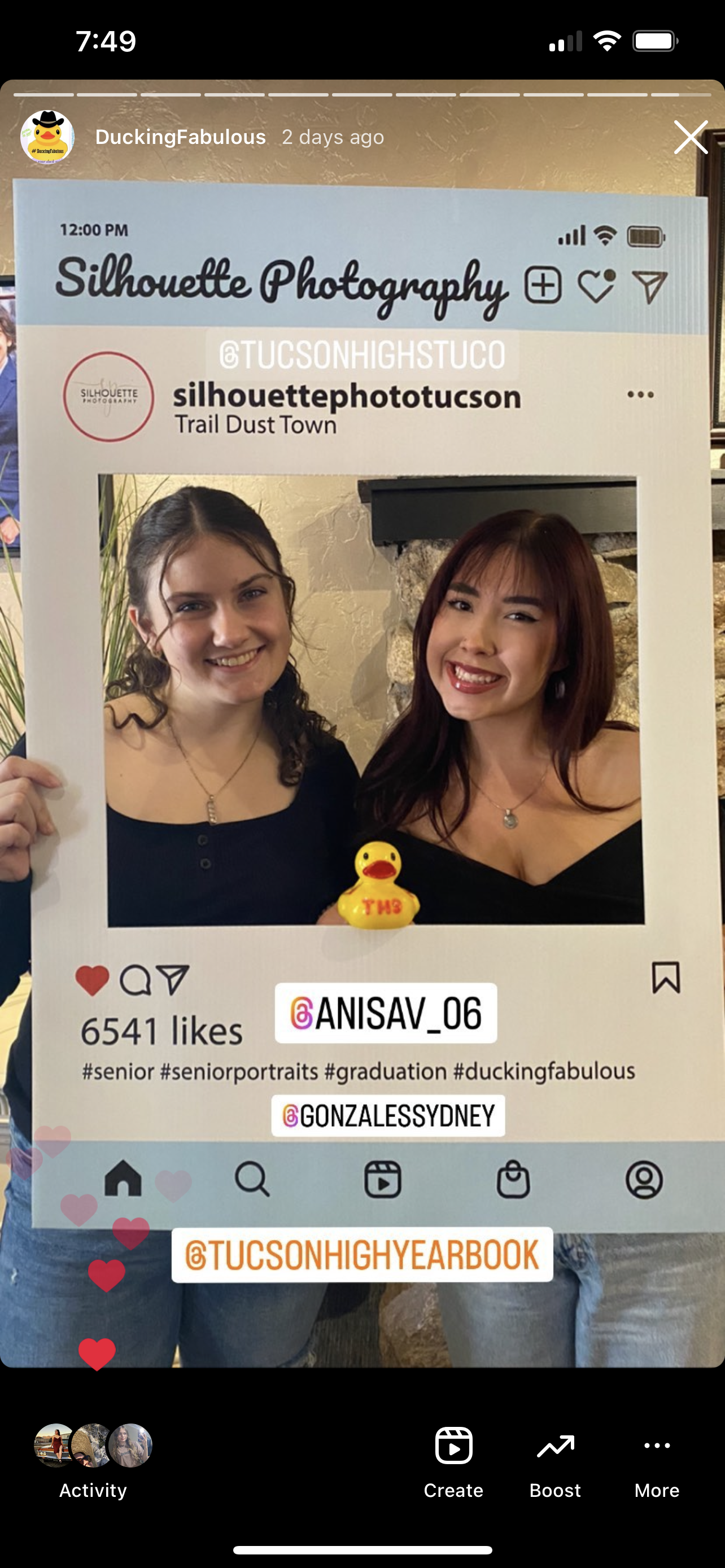 ducking fabulous with Silhouette Photography